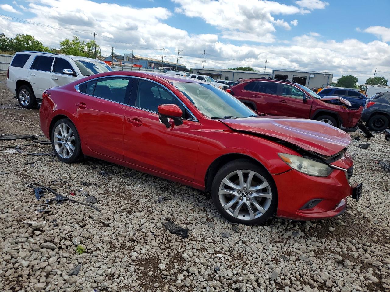 2014 Mazda 6 Touring Красный vin: JM1GJ1V60E1134734