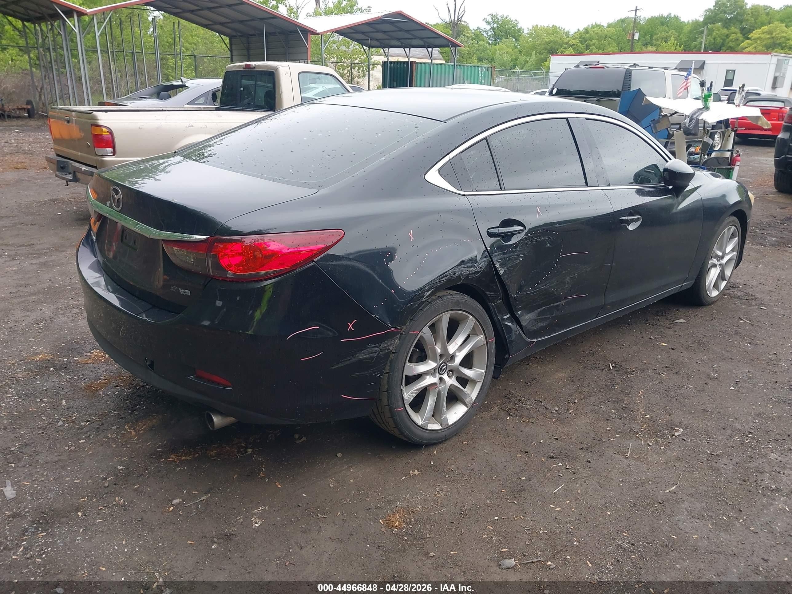 2014 Mazda Mazda6 I Touring Black vin: JM1GJ1V60E1161383