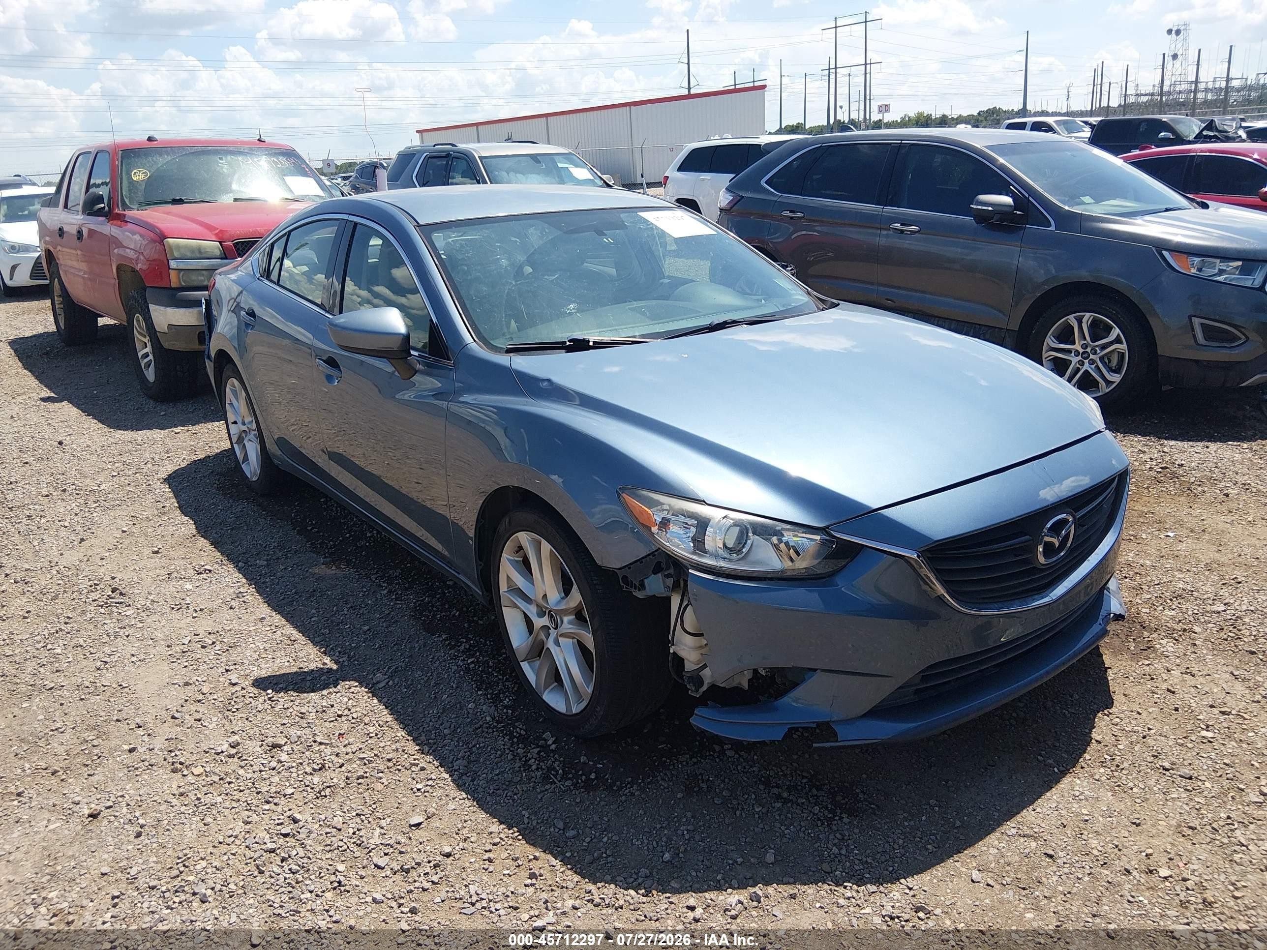 2015 Mazda Mazda6 I Touring Blue vin: JM1GJ1V60F1166147