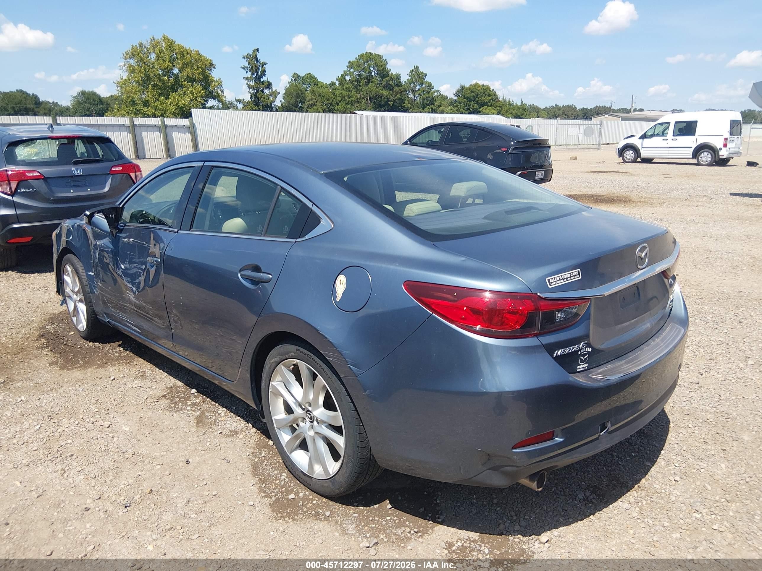 2015 Mazda Mazda6 I Touring Blue vin: JM1GJ1V60F1166147