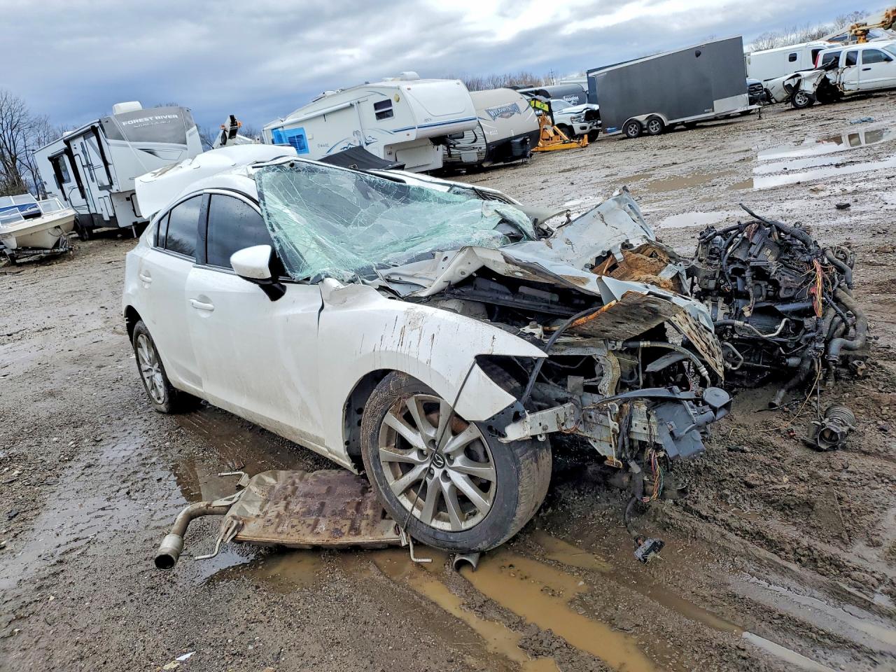 2014 Mazda 6 Touring White vin: JM1GJ1V61E1119322