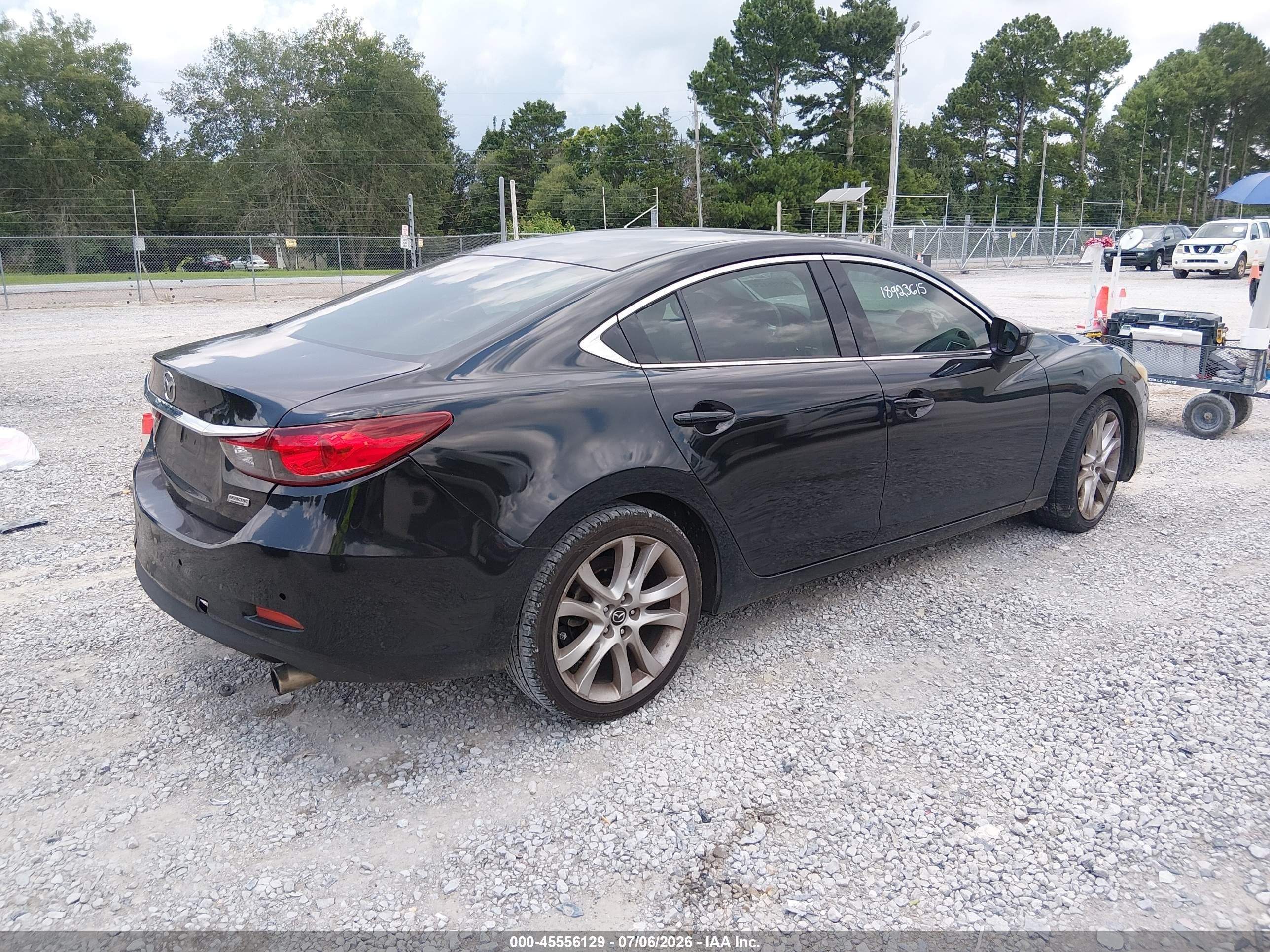 2014 Mazda Mazda6   Black vin: JM1GJ1V62E1128692