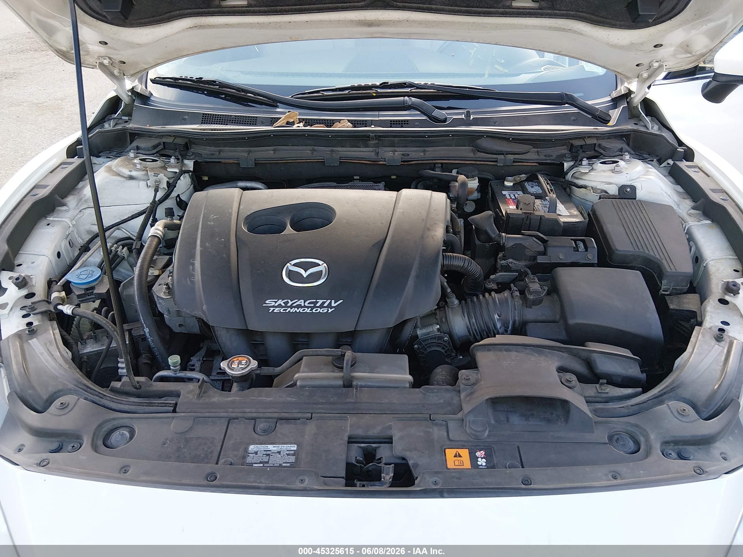 2014 Mazda Mazda6 I Touring White vin: JM1GJ1V62E1145346