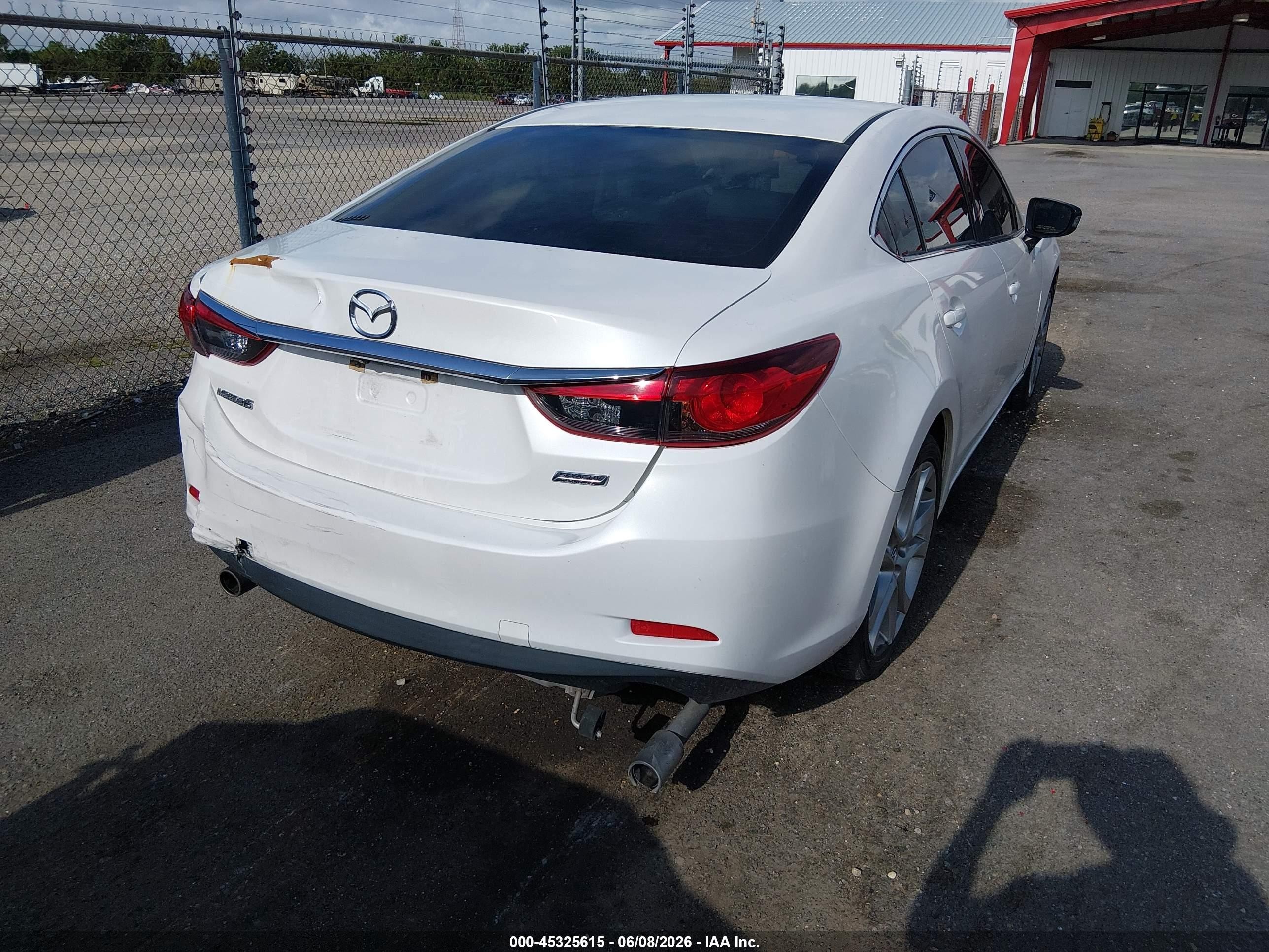 2014 Mazda Mazda6 I Touring White vin: JM1GJ1V62E1145346