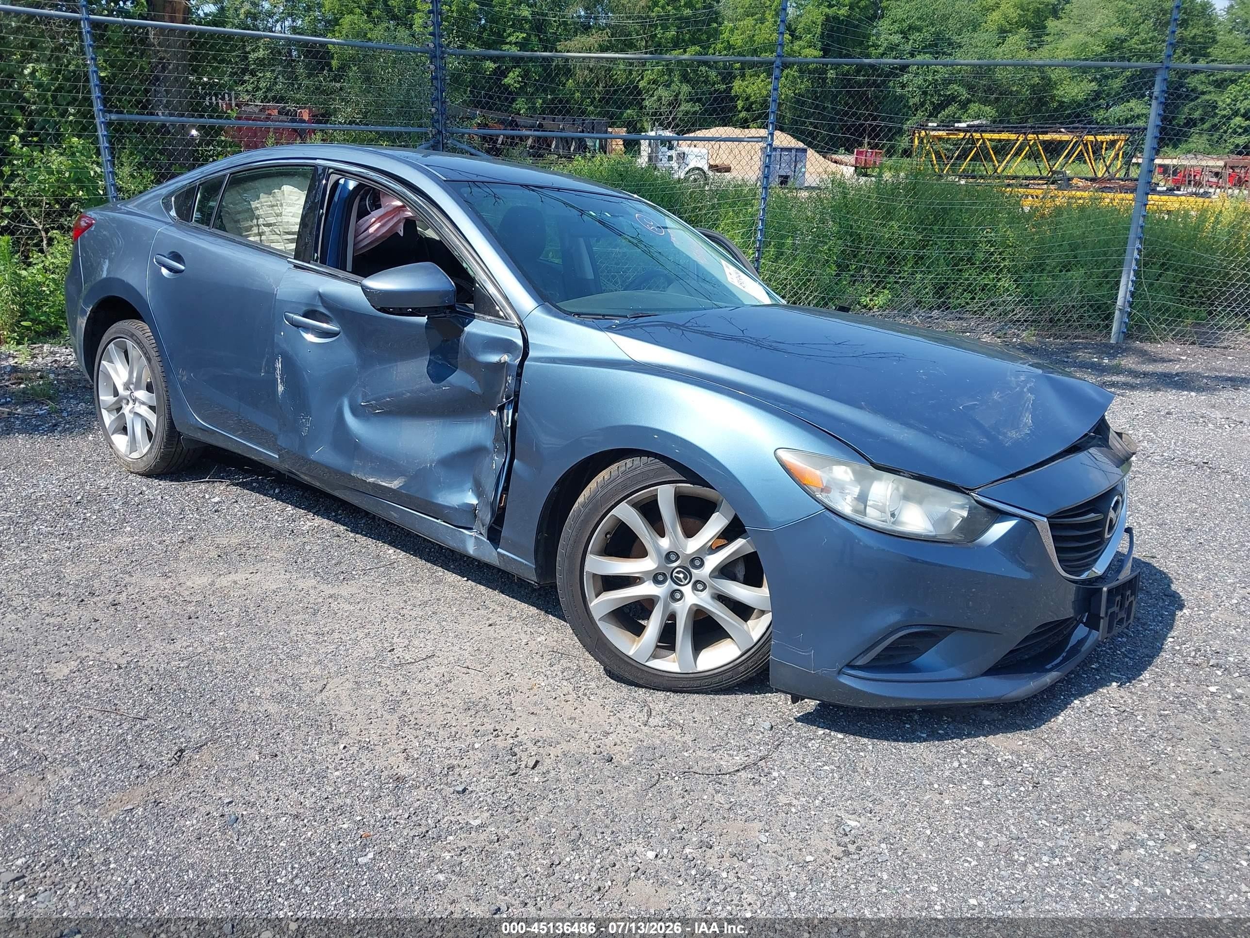 2014 Mazda Mazda6   Blue vin: JM1GJ1V62E1148411