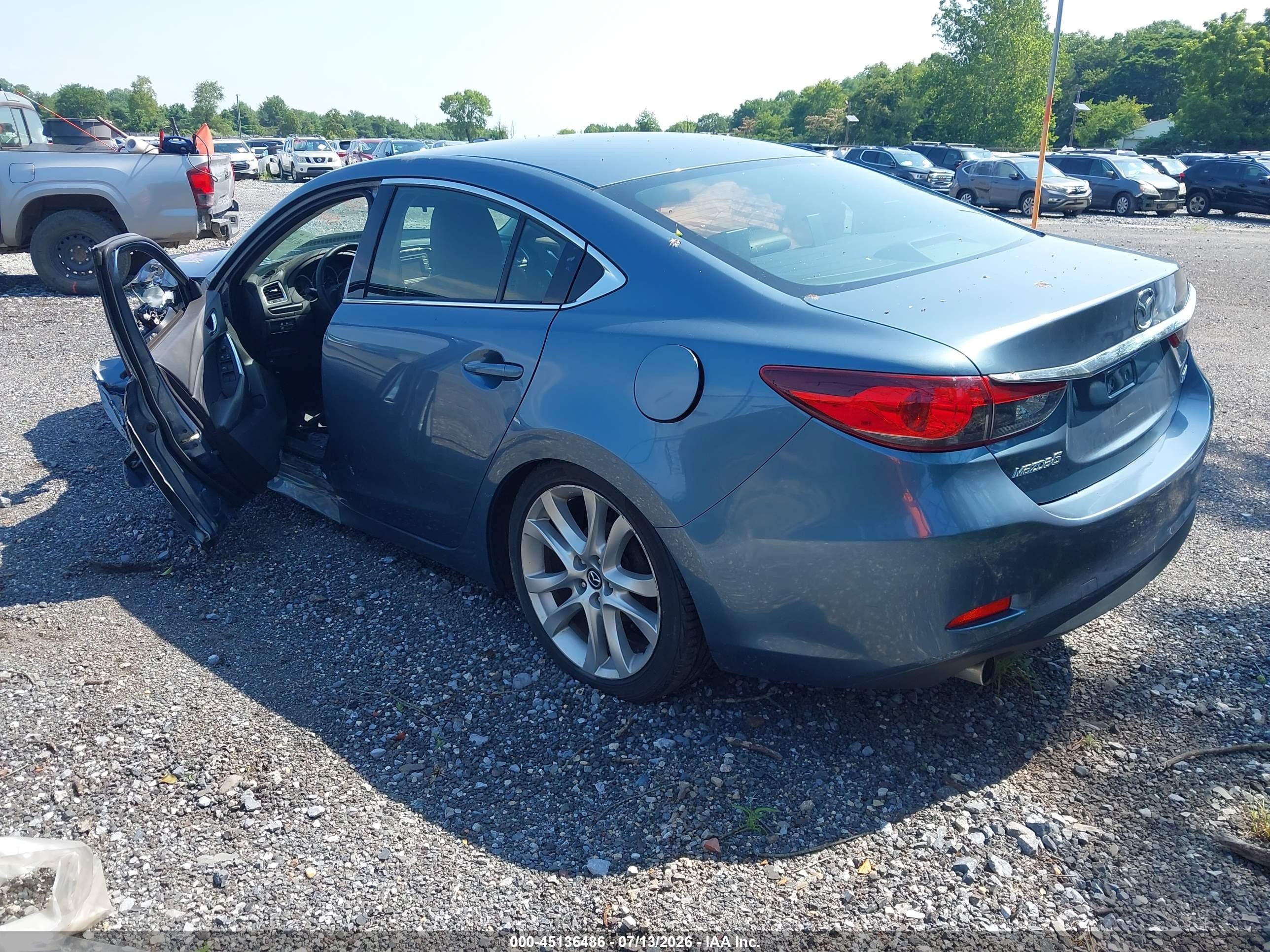 2014 Mazda Mazda6   Blue vin: JM1GJ1V62E1148411