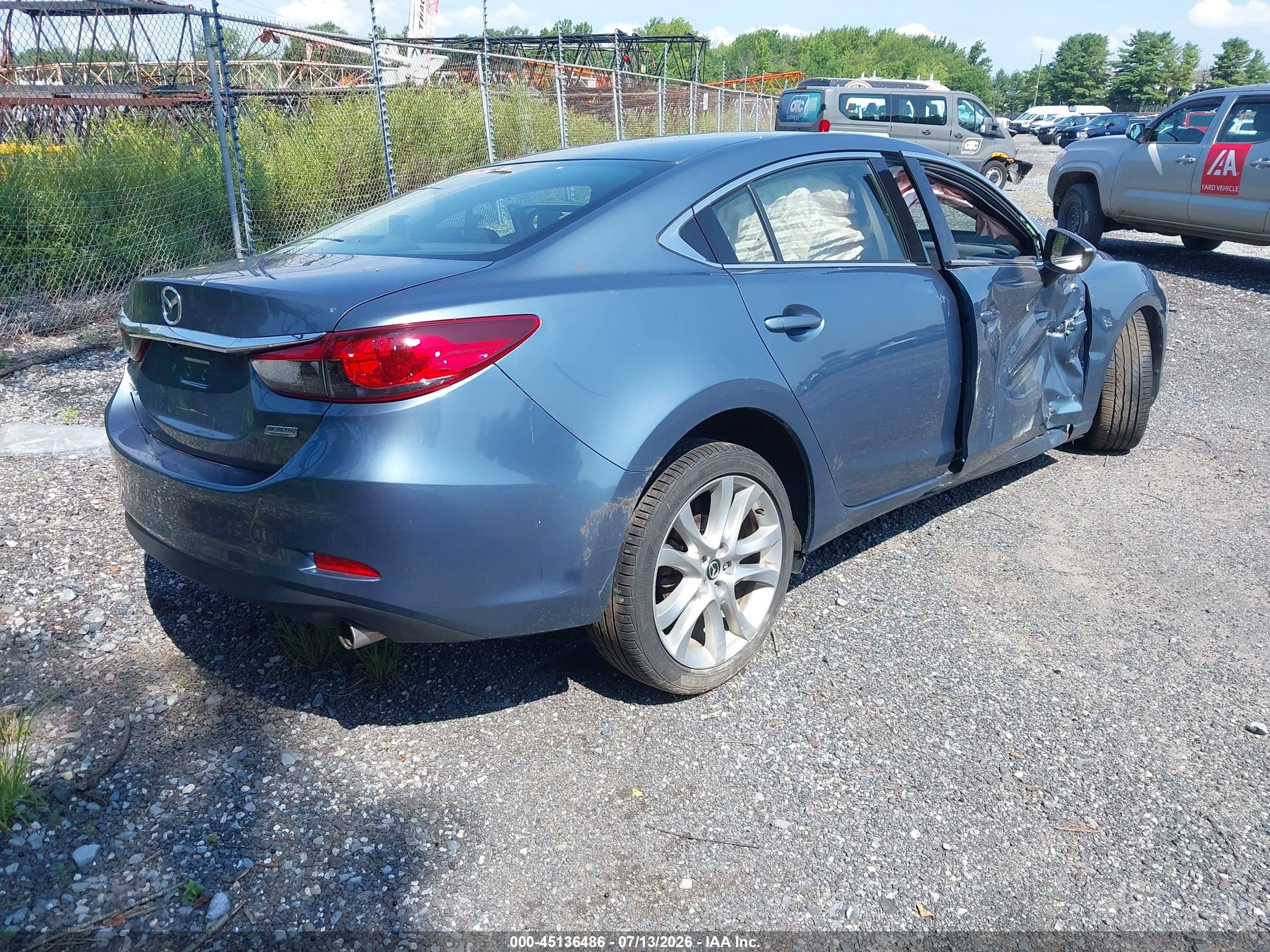 2014 Mazda Mazda6   Blue vin: JM1GJ1V62E1148411