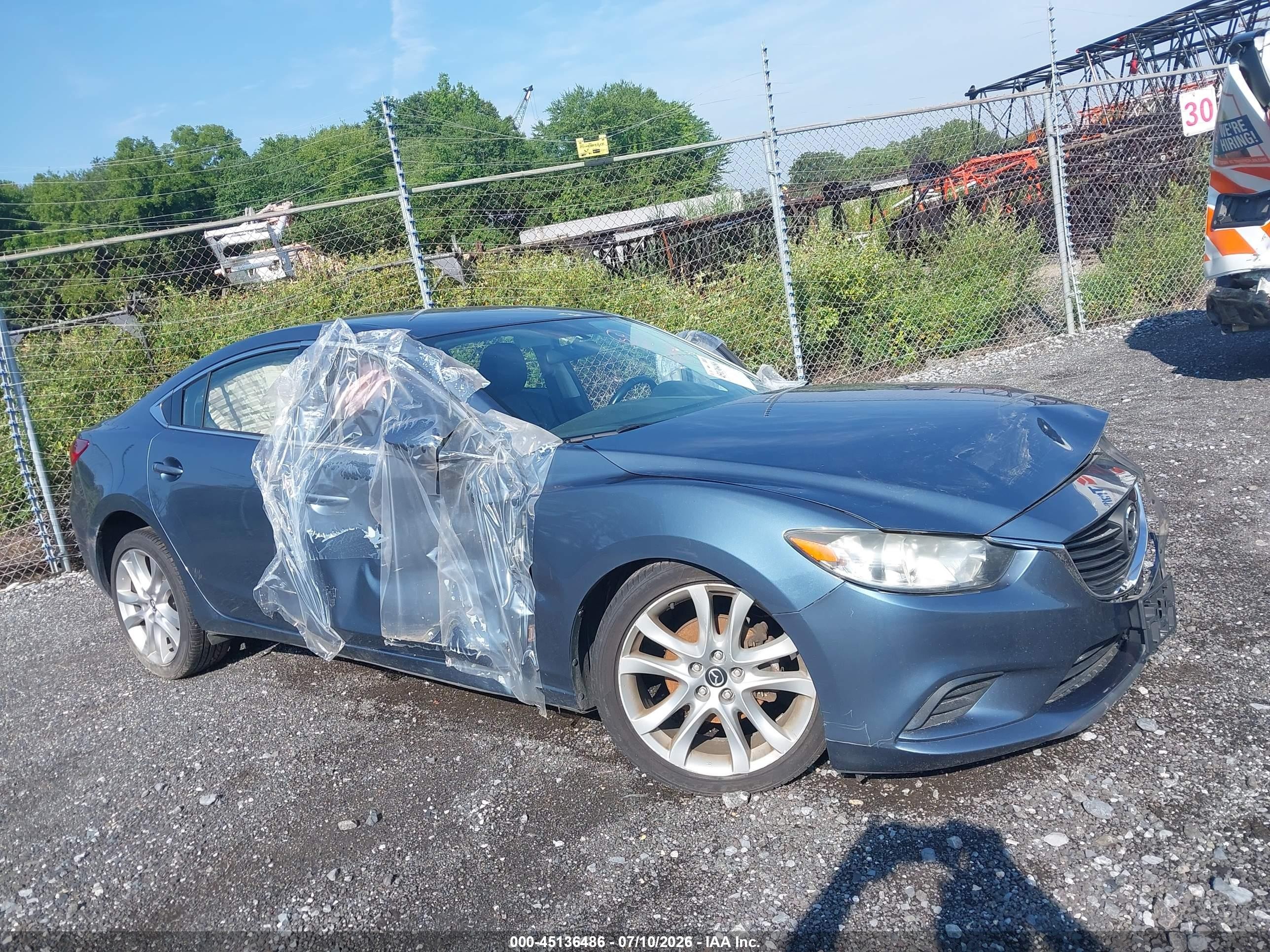 2014 Mazda Mazda6   Blue vin: JM1GJ1V62E1148411