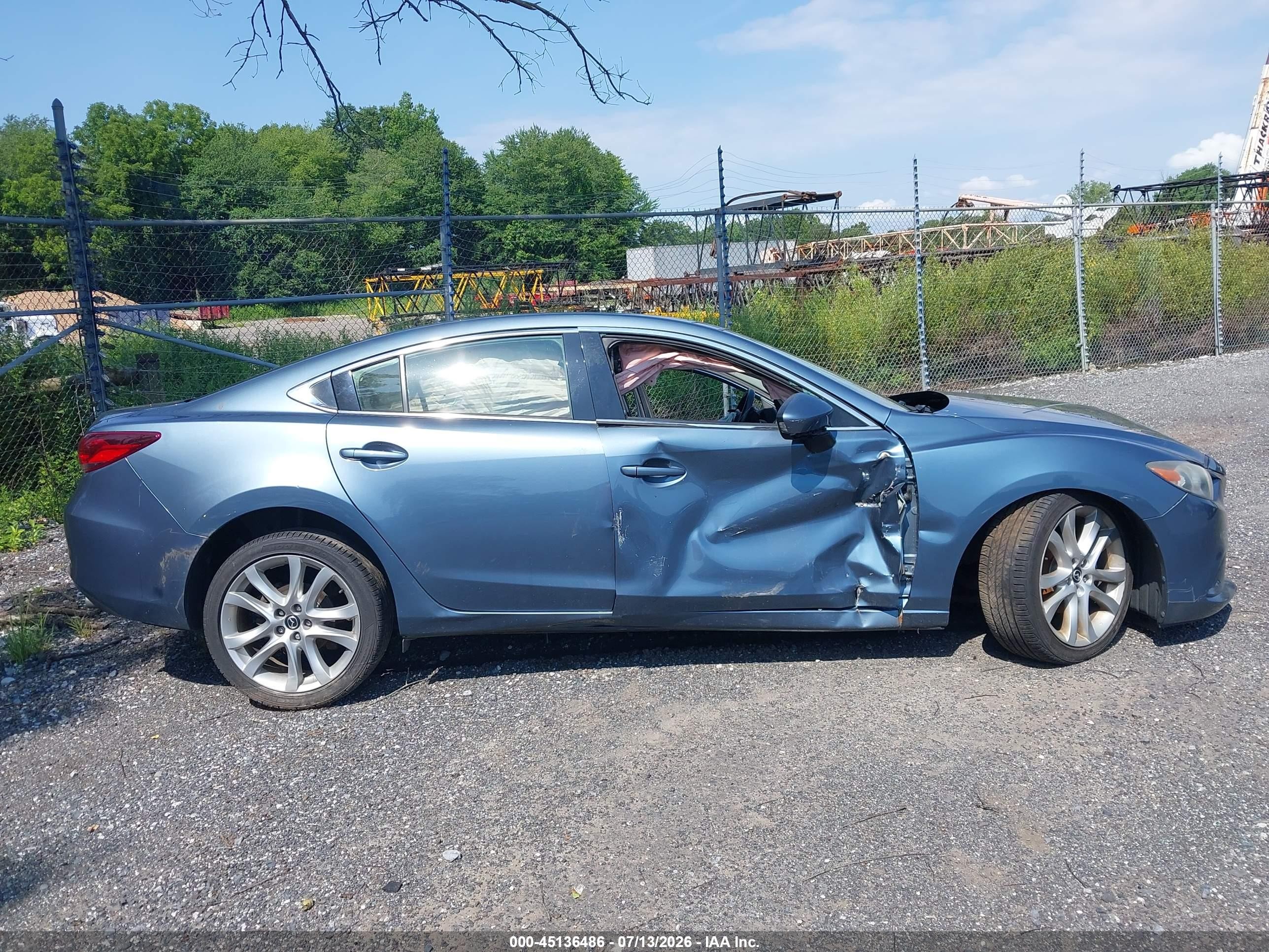 2014 Mazda Mazda6   Blue vin: JM1GJ1V62E1148411