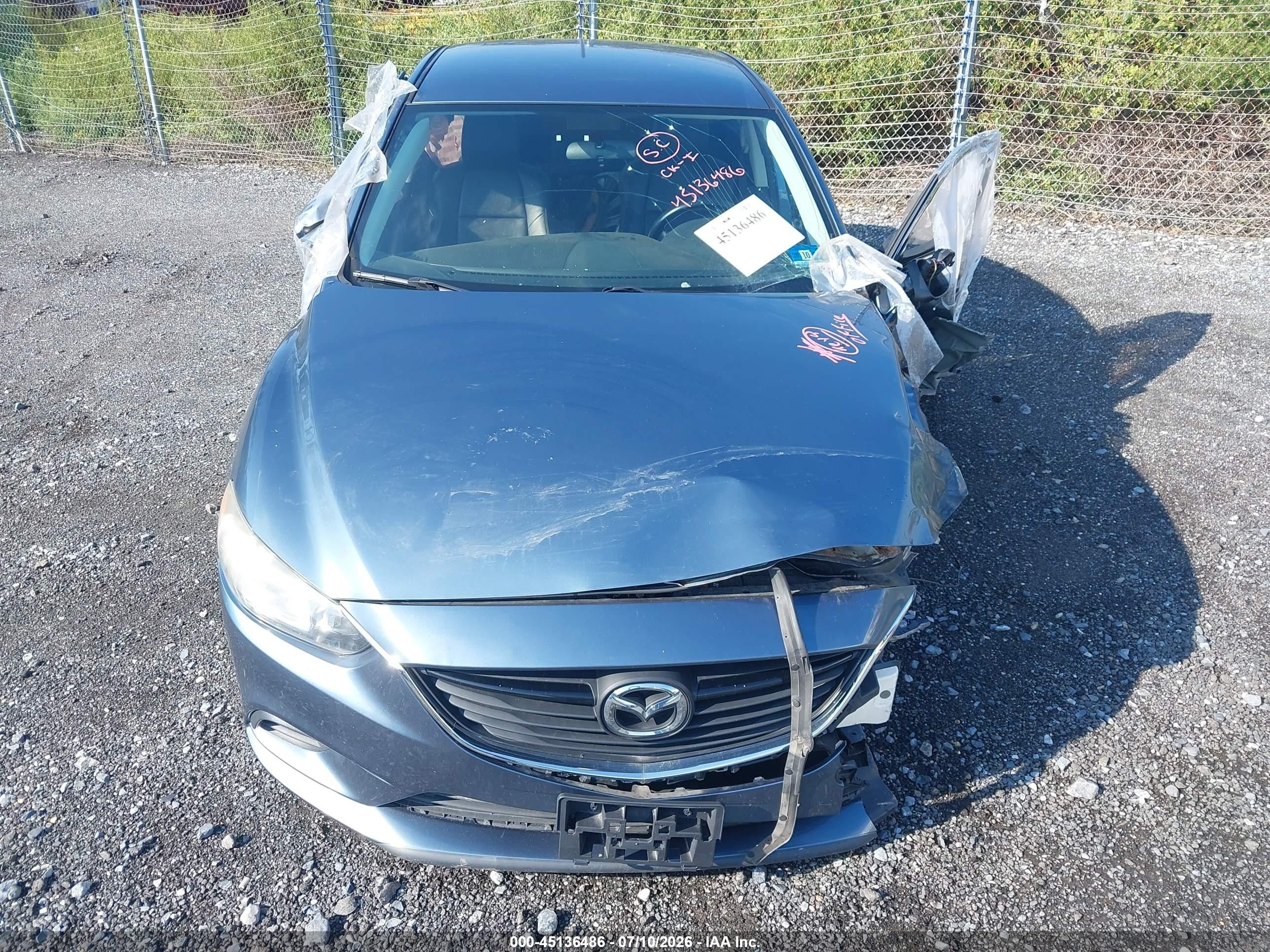2014 Mazda Mazda6   Blue vin: JM1GJ1V62E1148411