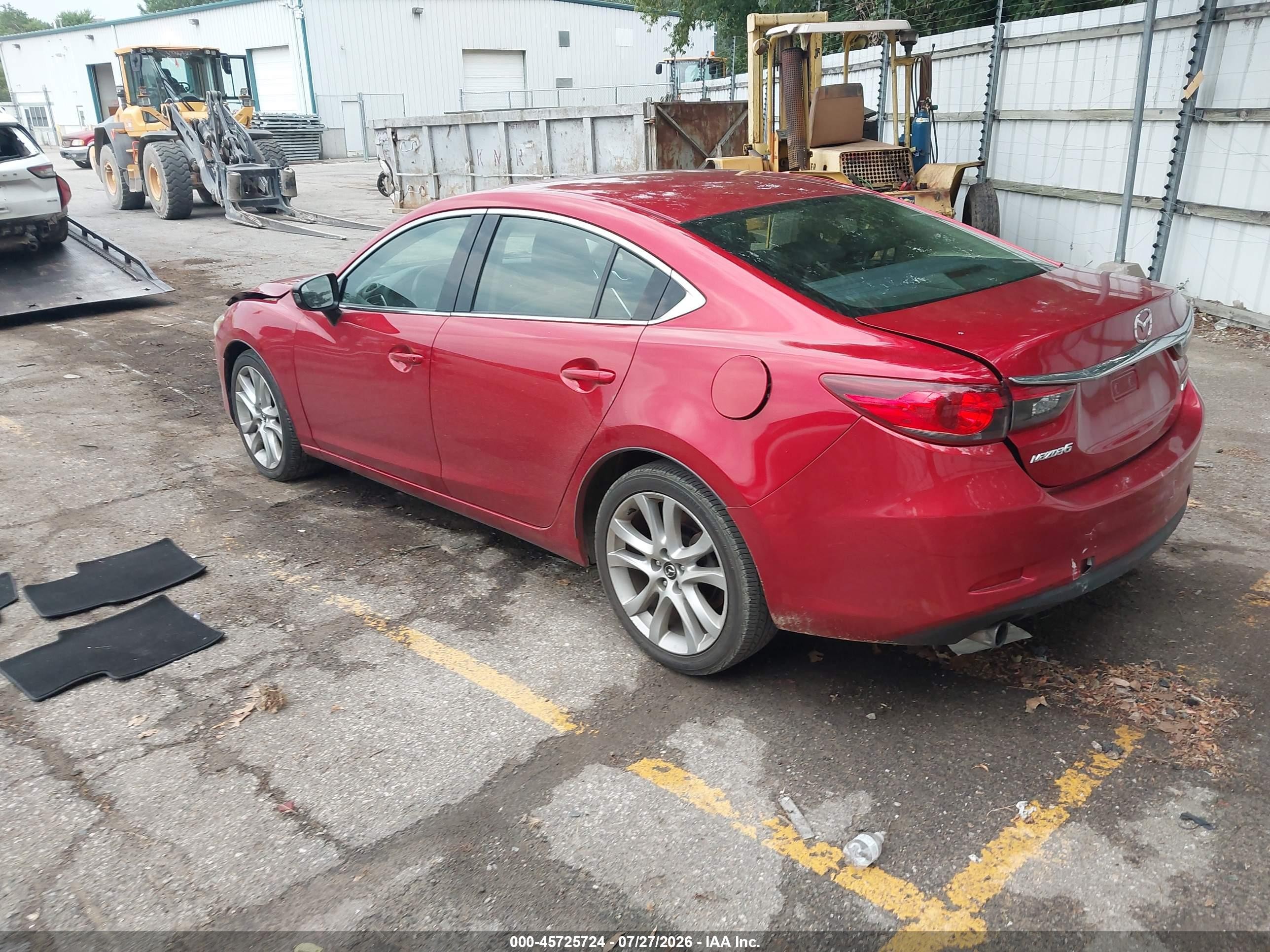 2015 Mazda Mazda6 I Touring Красный vin: JM1GJ1V62F1167221