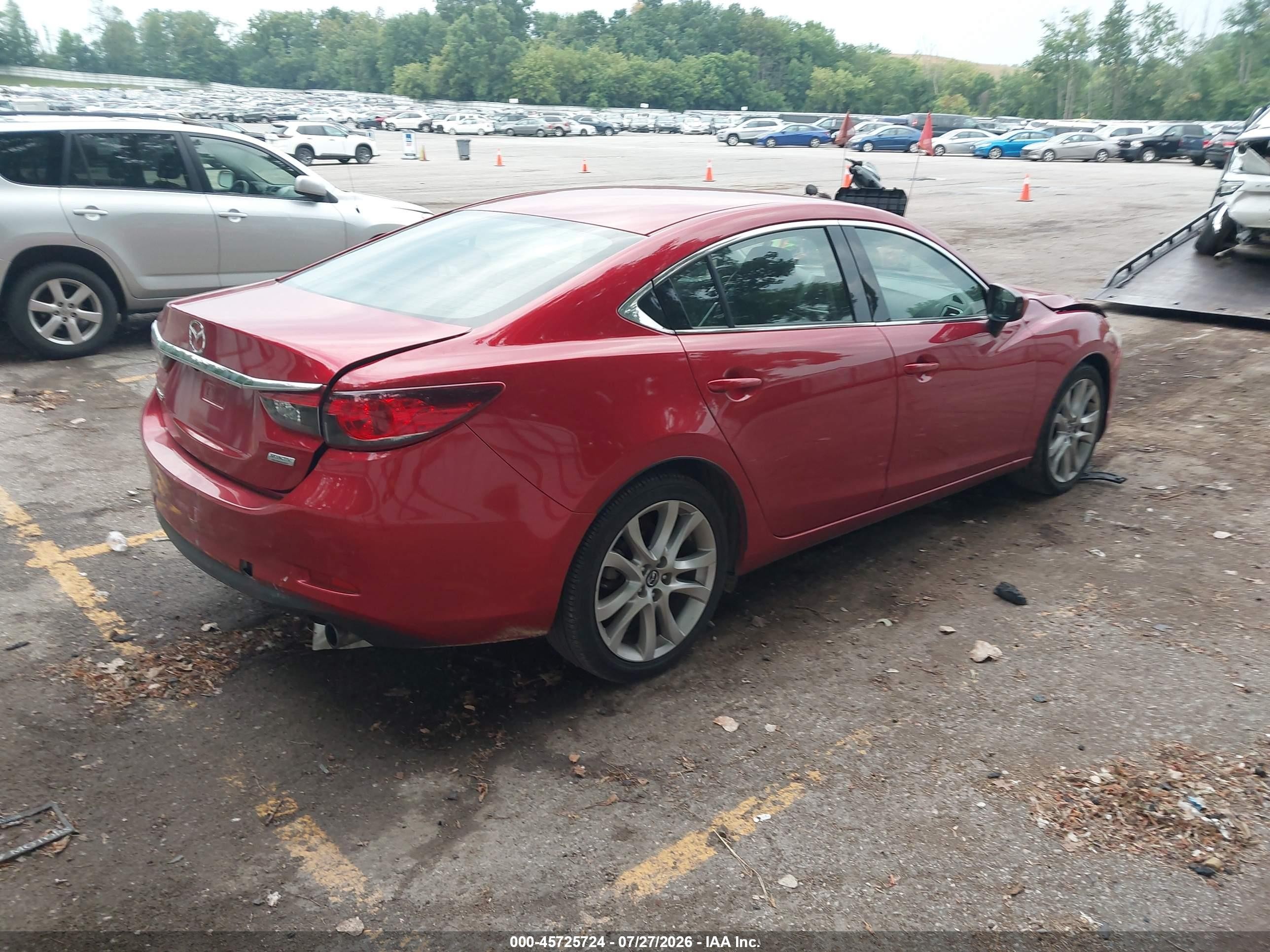 2015 Mazda Mazda6 I Touring Красный vin: JM1GJ1V62F1167221