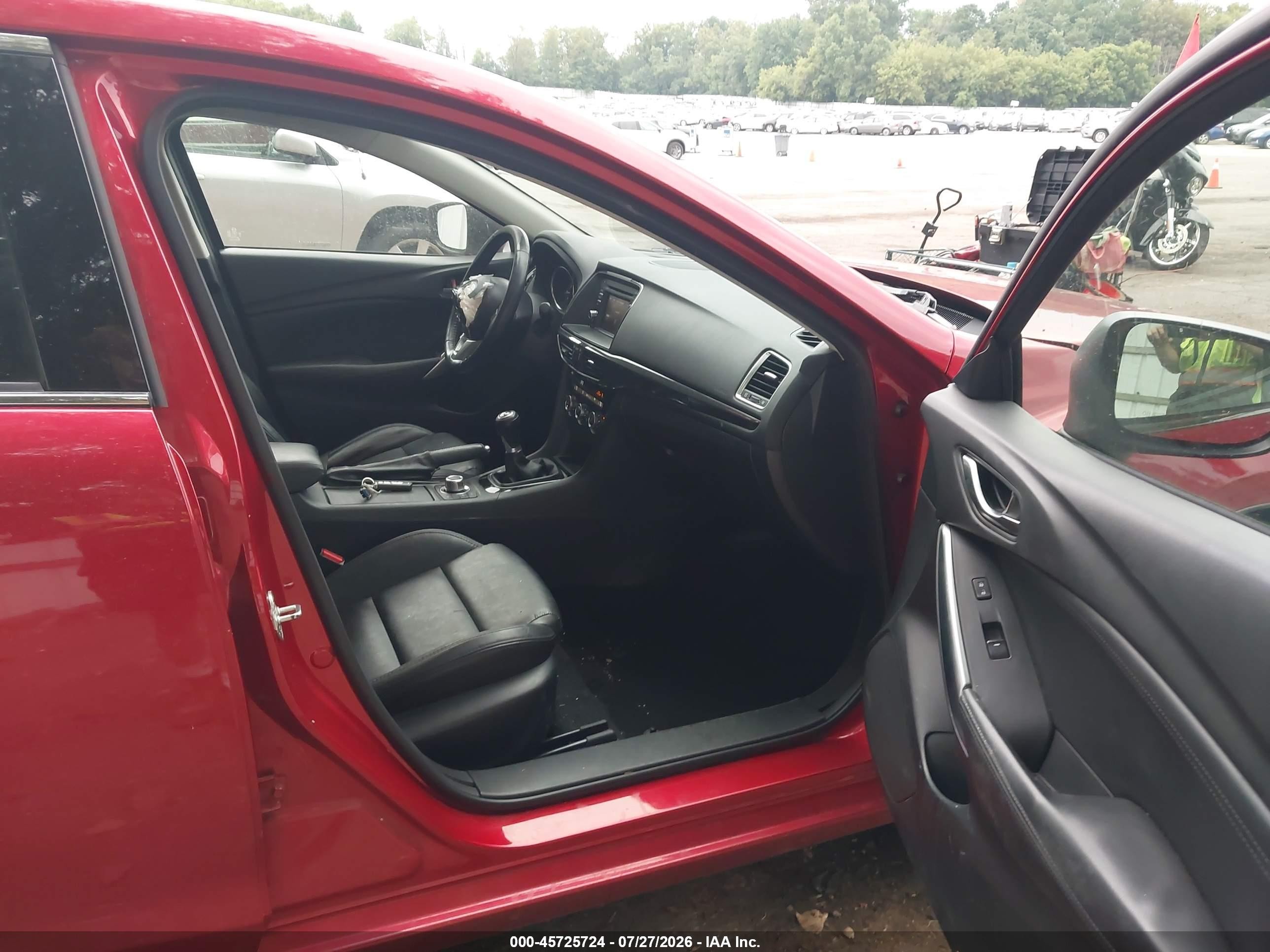 2015 Mazda Mazda6 I Touring Красный vin: JM1GJ1V62F1167221