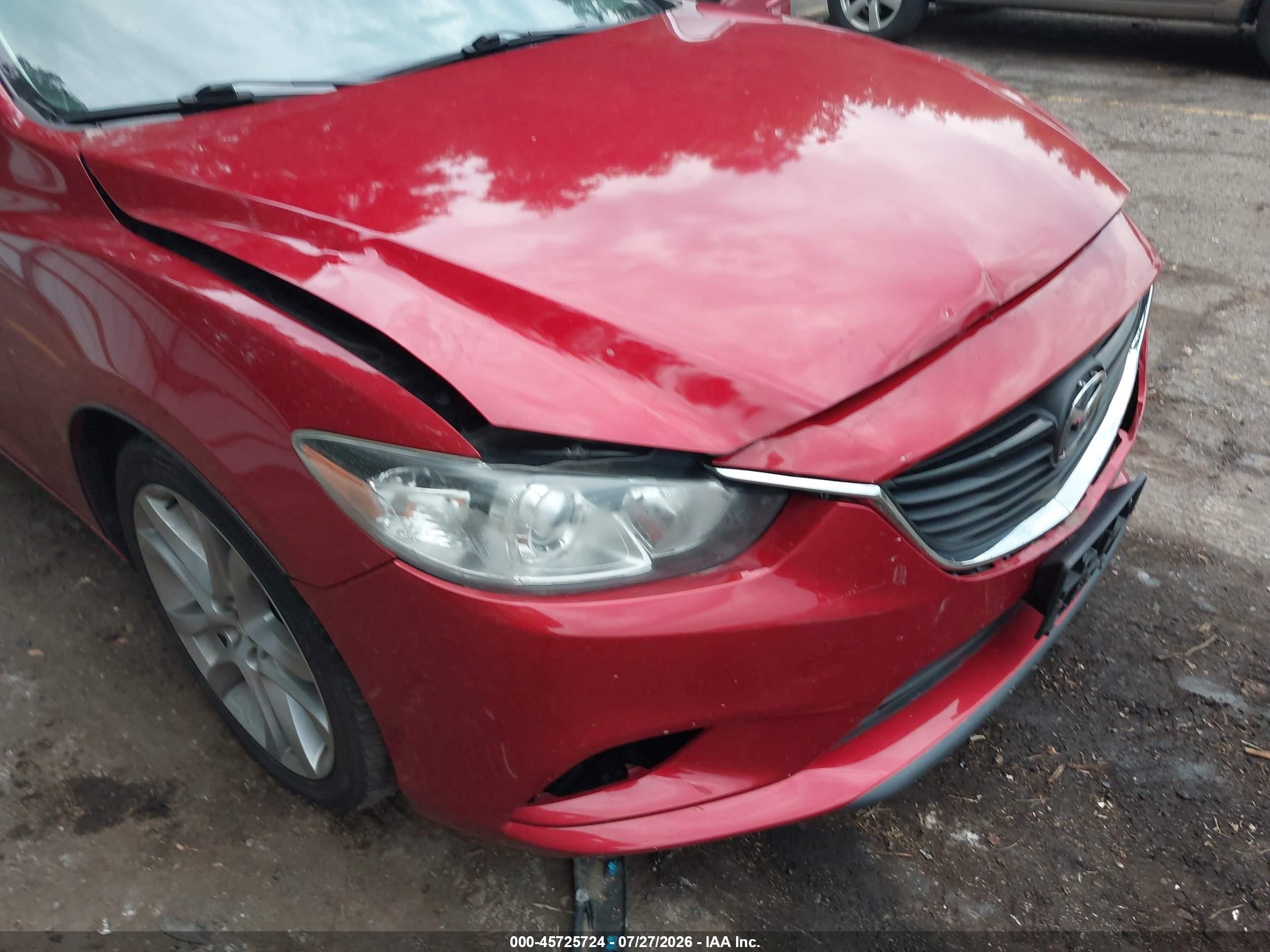 2015 Mazda Mazda6 I Touring Красный vin: JM1GJ1V62F1167221