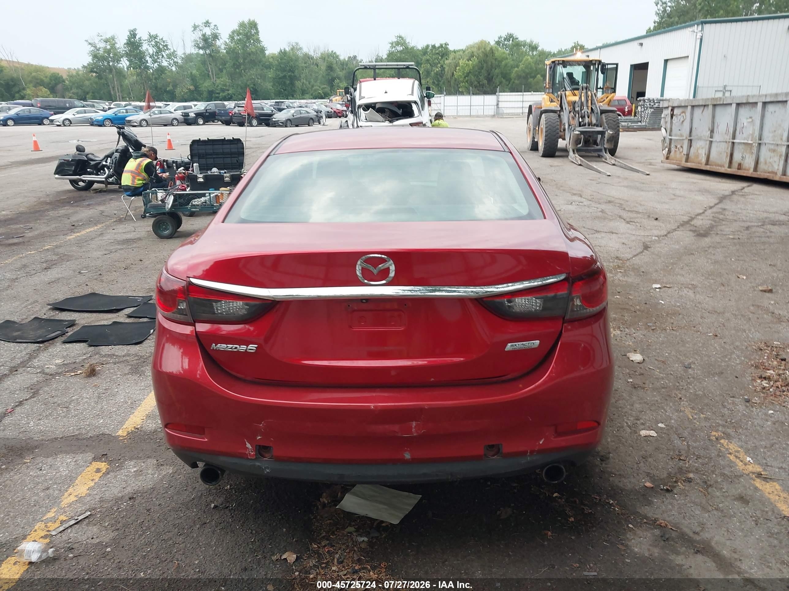2015 Mazda Mazda6 I Touring Красный vin: JM1GJ1V62F1167221