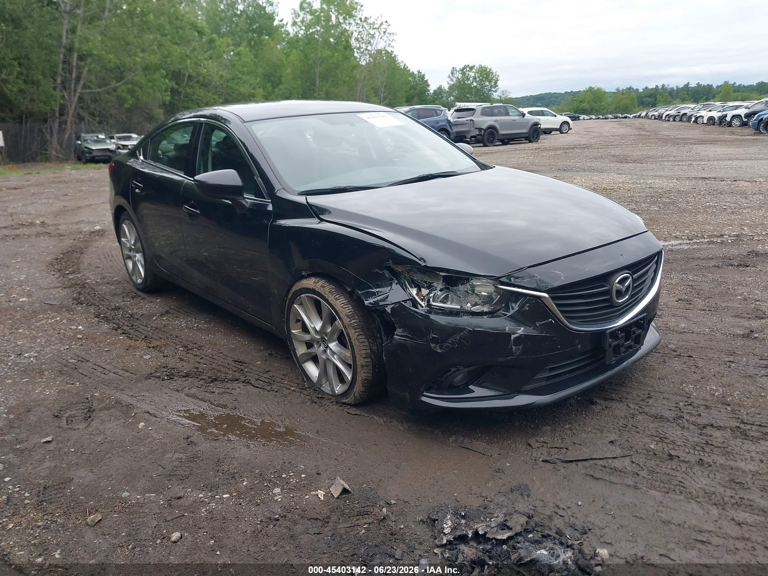 2015 Mazda Mazda6 I Touring Black vin: JM1GJ1V62F1173441