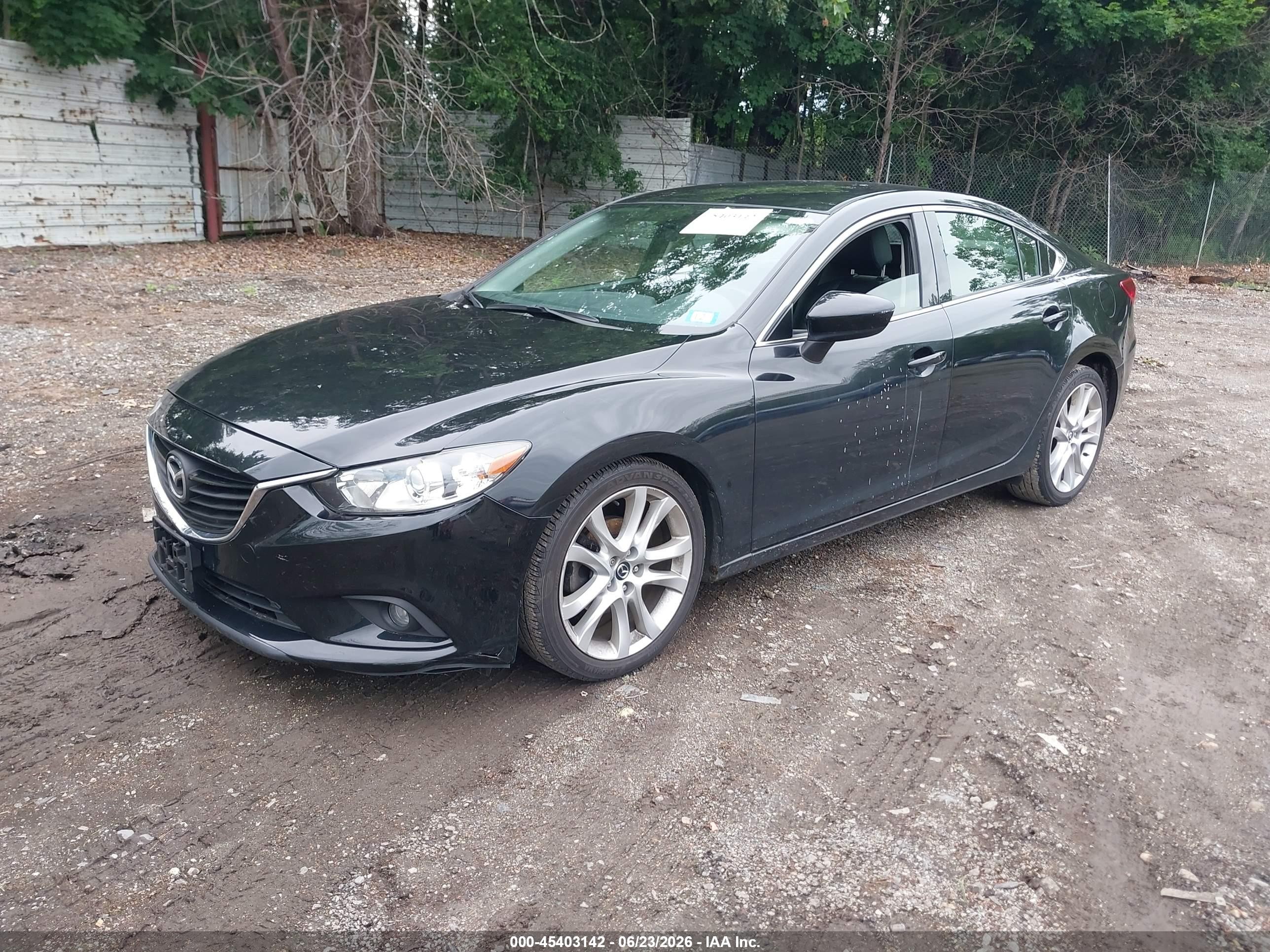 2015 Mazda Mazda6 I Touring Black vin: JM1GJ1V62F1173441