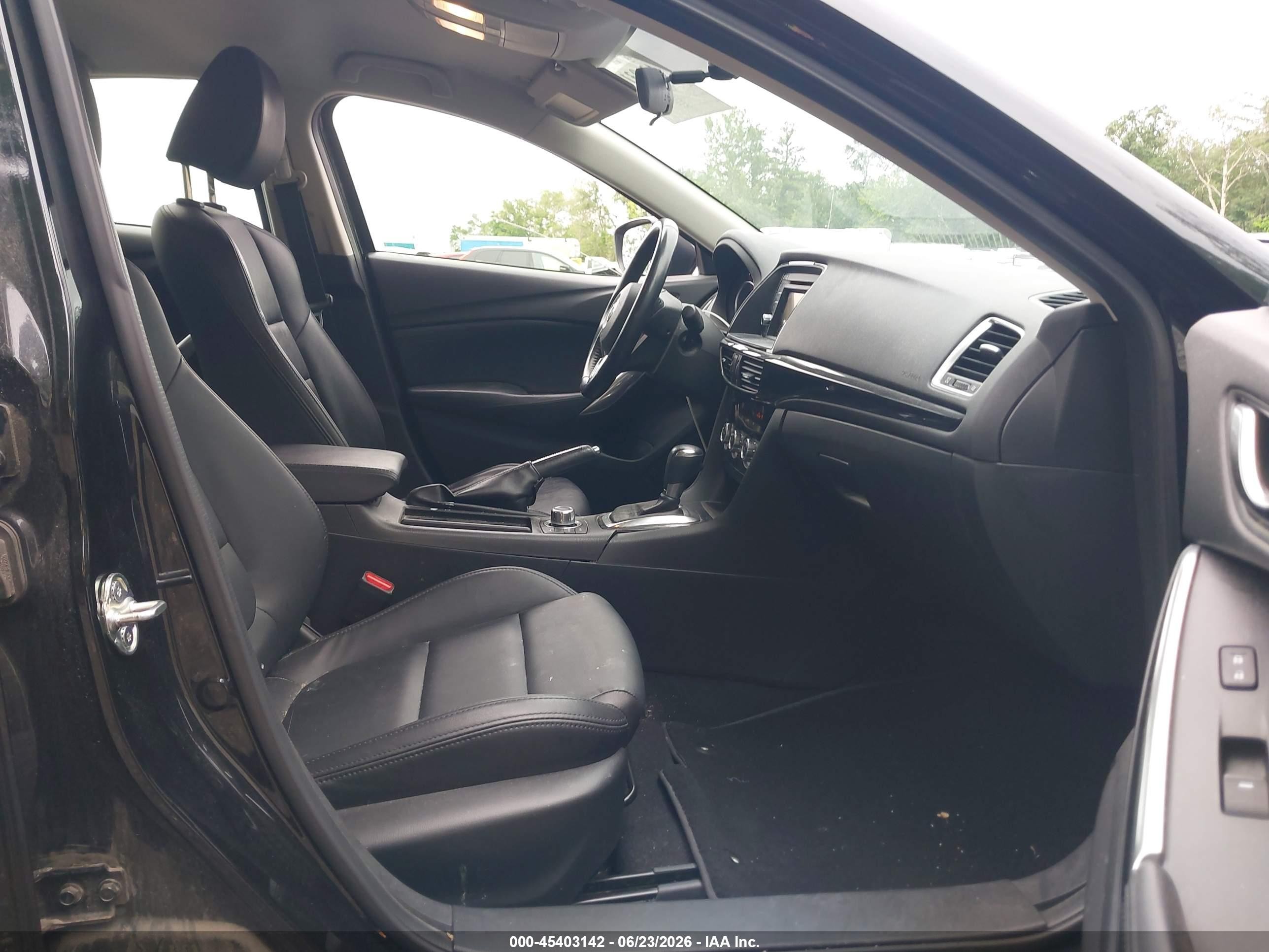 2015 Mazda Mazda6 I Touring Black vin: JM1GJ1V62F1173441