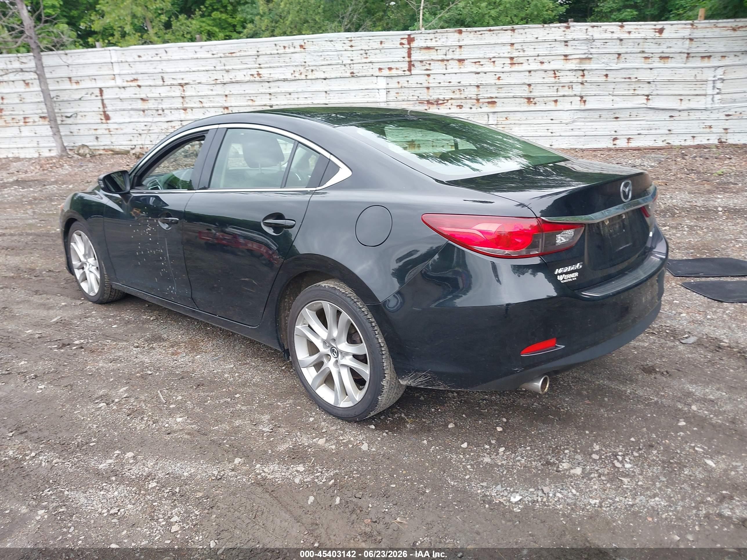 2015 Mazda Mazda6 I Touring Black vin: JM1GJ1V62F1173441