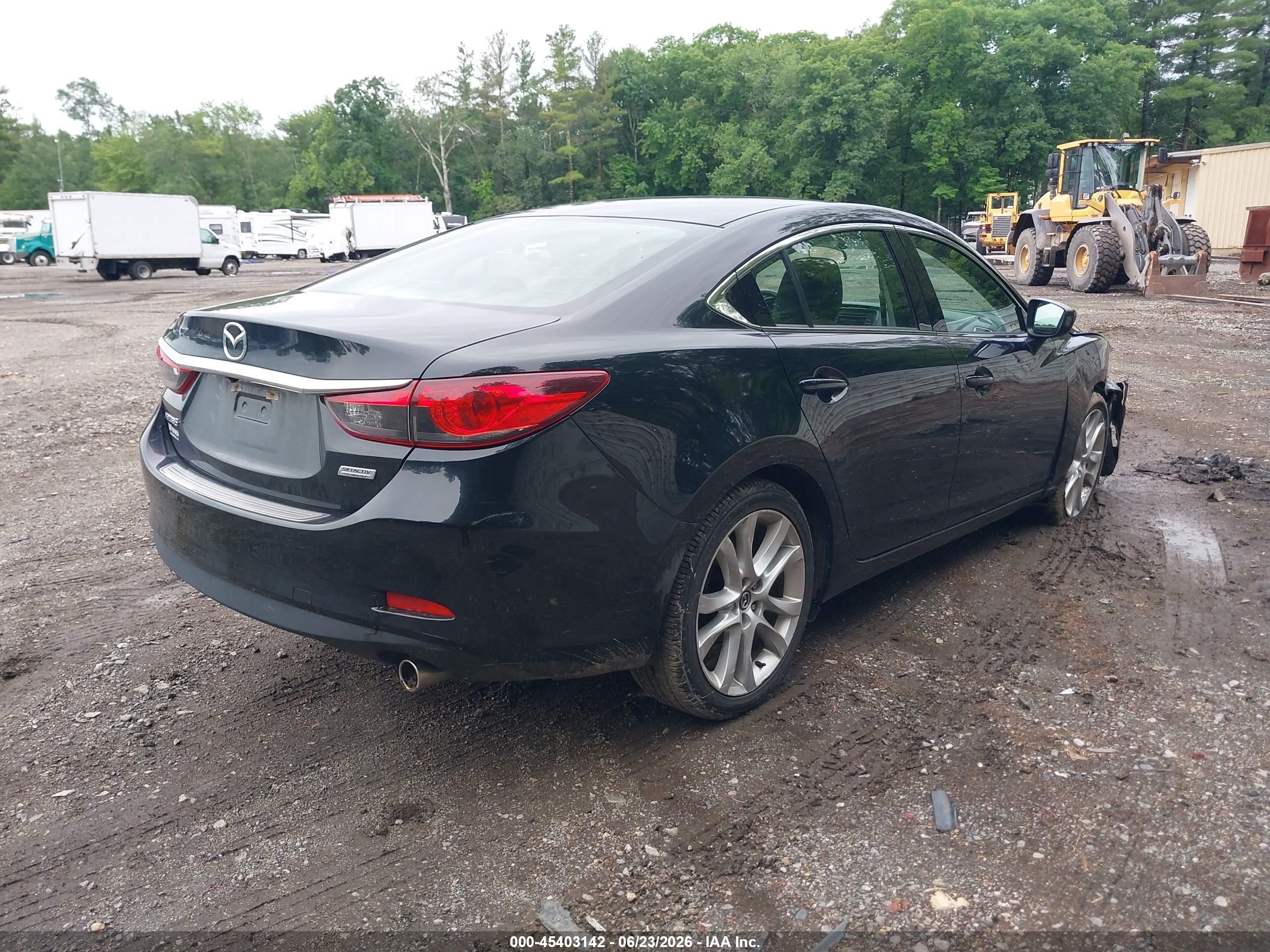 2015 Mazda Mazda6 I Touring Black vin: JM1GJ1V62F1173441