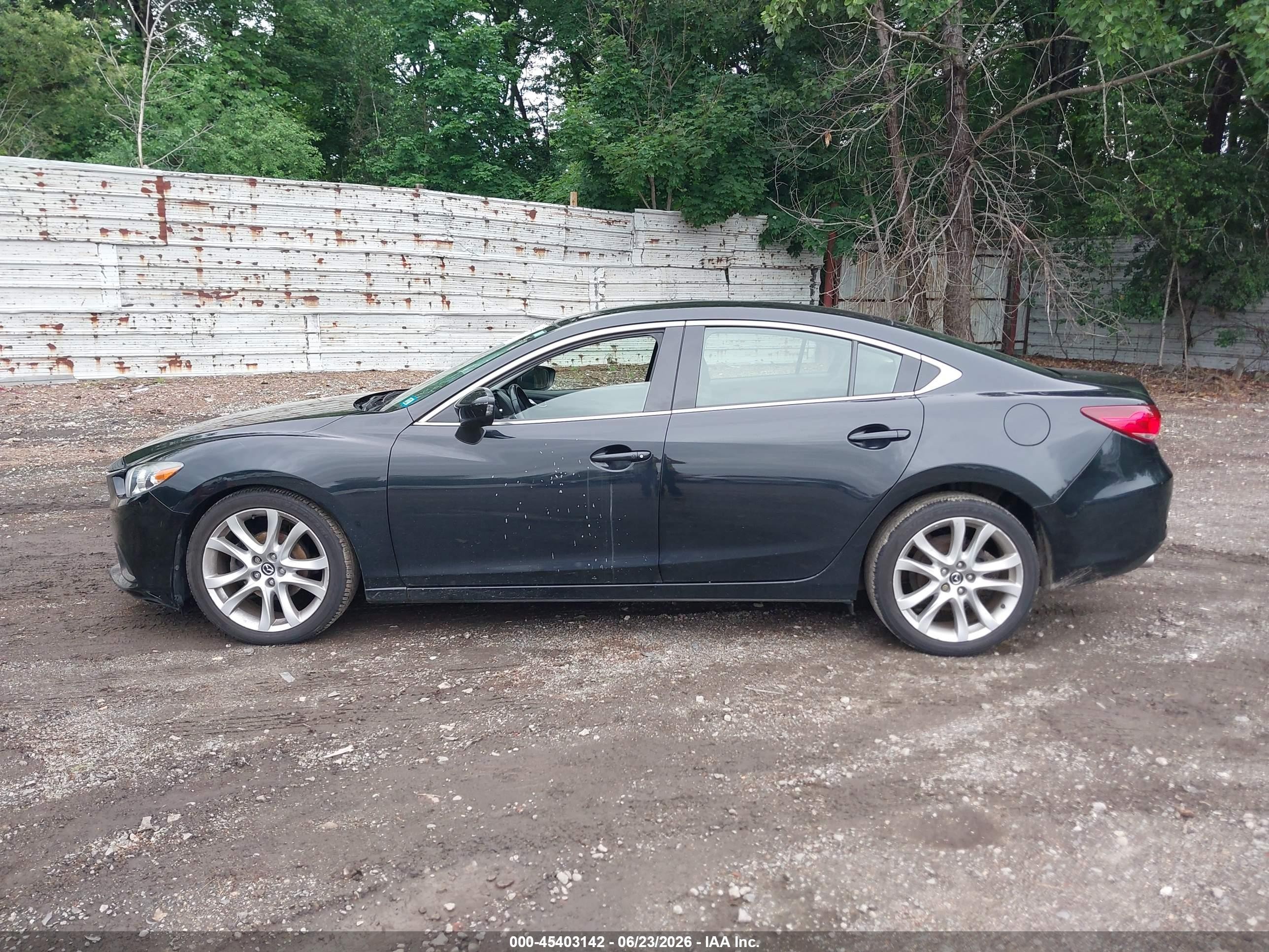 2015 Mazda Mazda6 I Touring Black vin: JM1GJ1V62F1173441