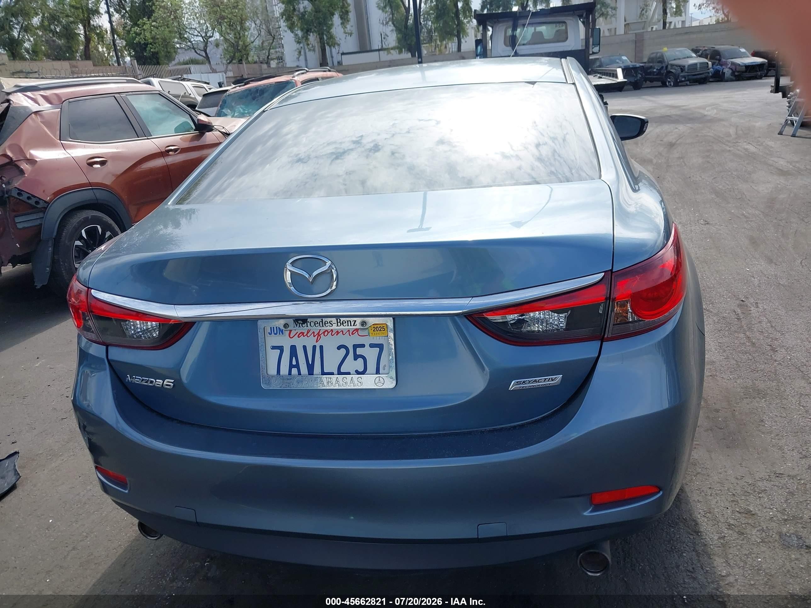 2014 Mazda Mazda6 I Touring Blue vin: JM1GJ1V63E1117314