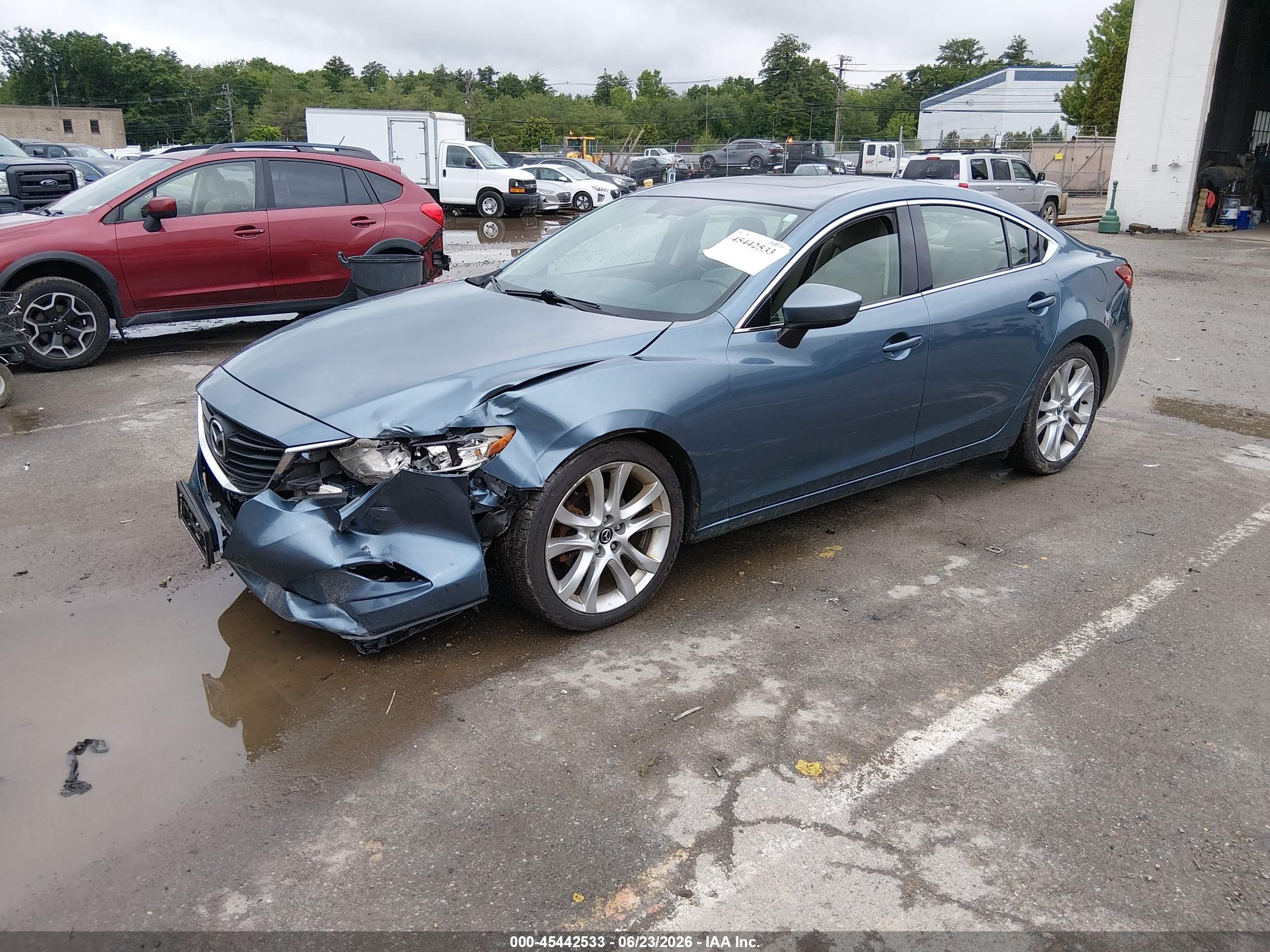 2015 Mazda Mazda6 I Touring Blue vin: JM1GJ1V63F1172654