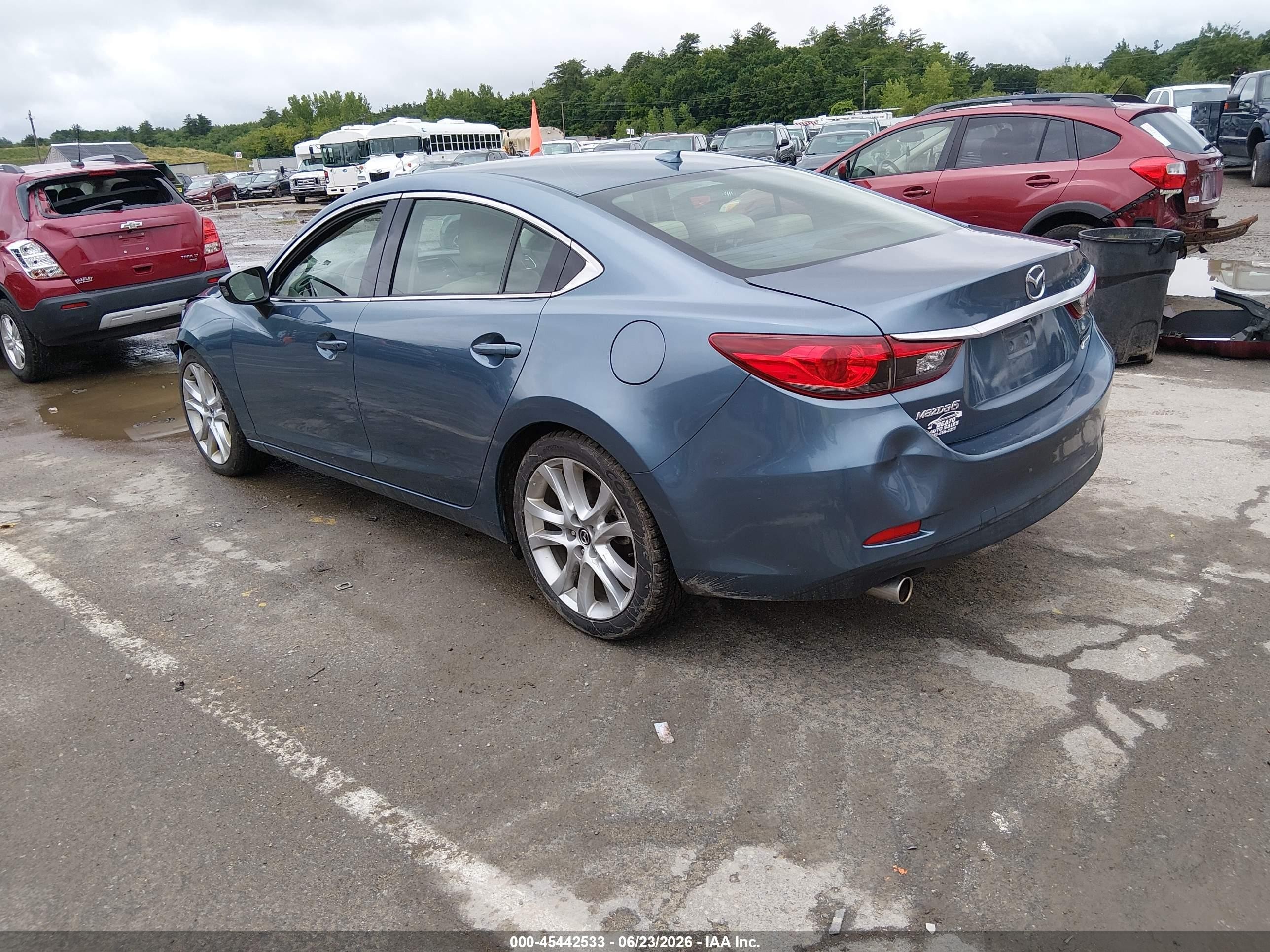 2015 Mazda Mazda6 I Touring Blue vin: JM1GJ1V63F1172654