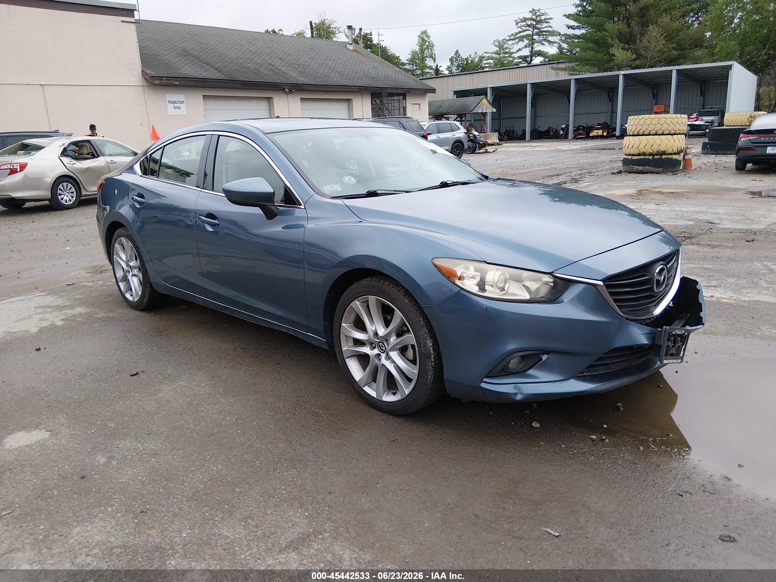 2015 Mazda Mazda6 I Touring Blue vin: JM1GJ1V63F1172654