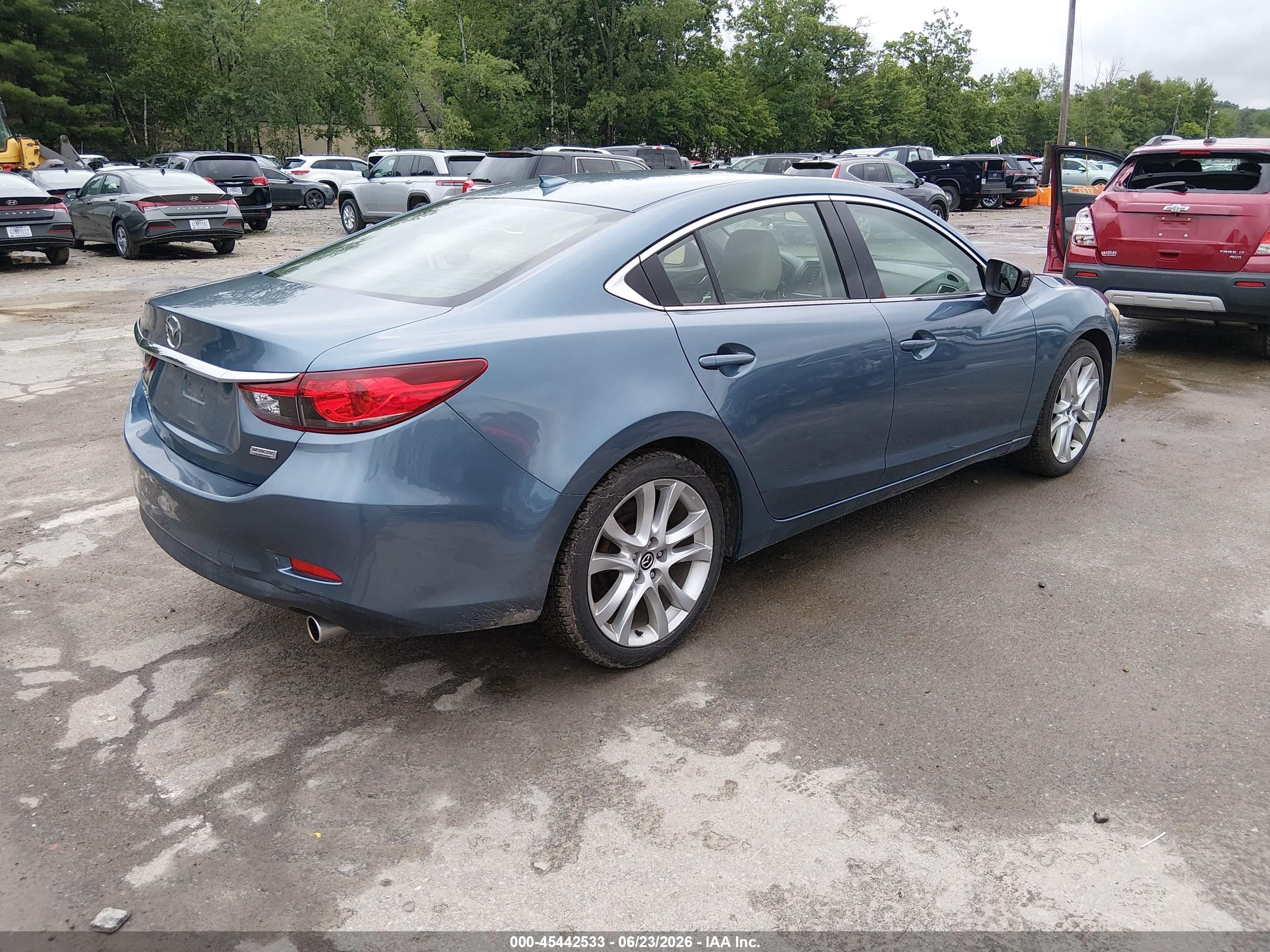 2015 Mazda Mazda6 I Touring Blue vin: JM1GJ1V63F1172654