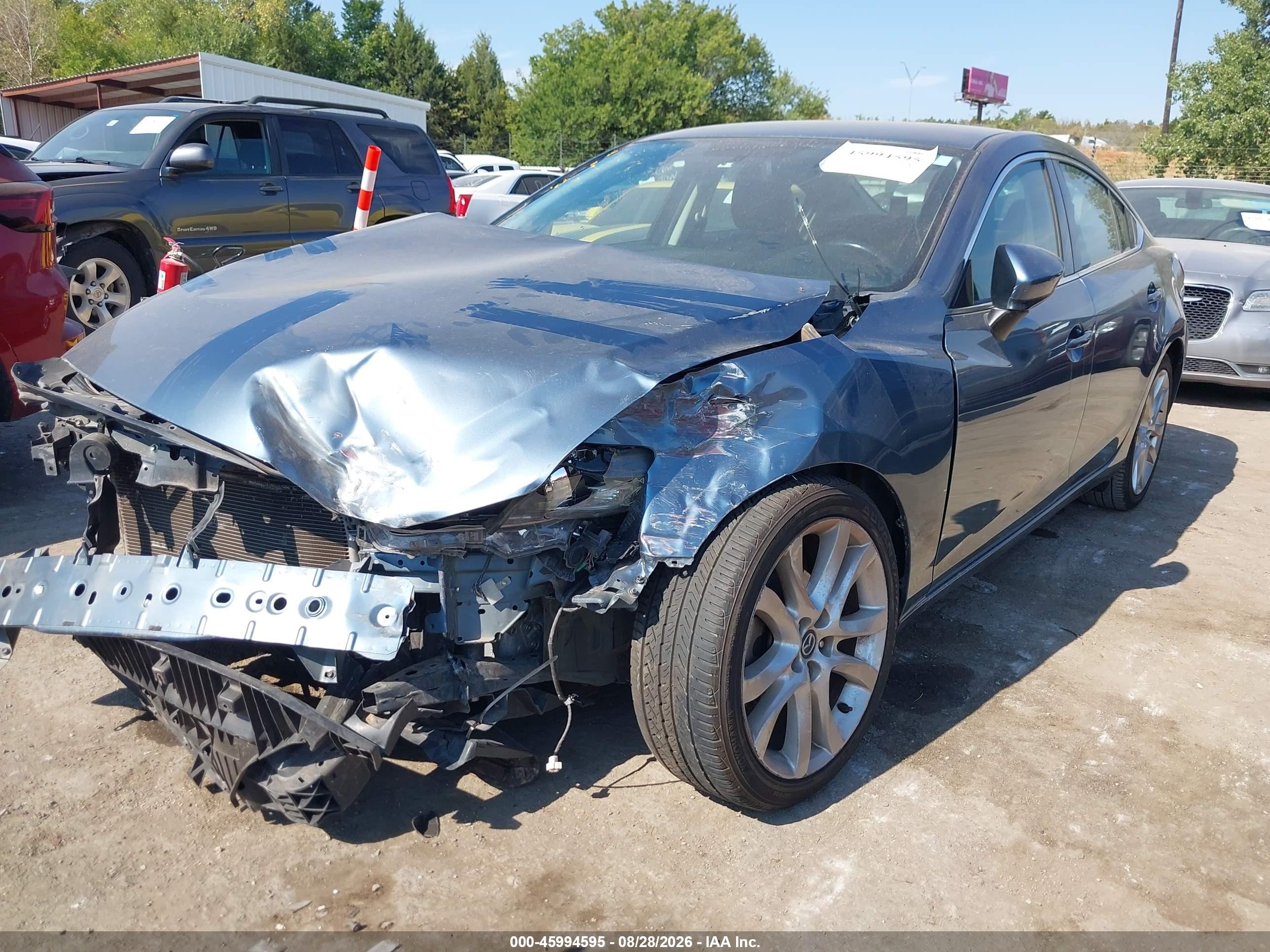 2014 Mazda Mazda6 I Touring Blue vin: JM1GJ1V64E1128886