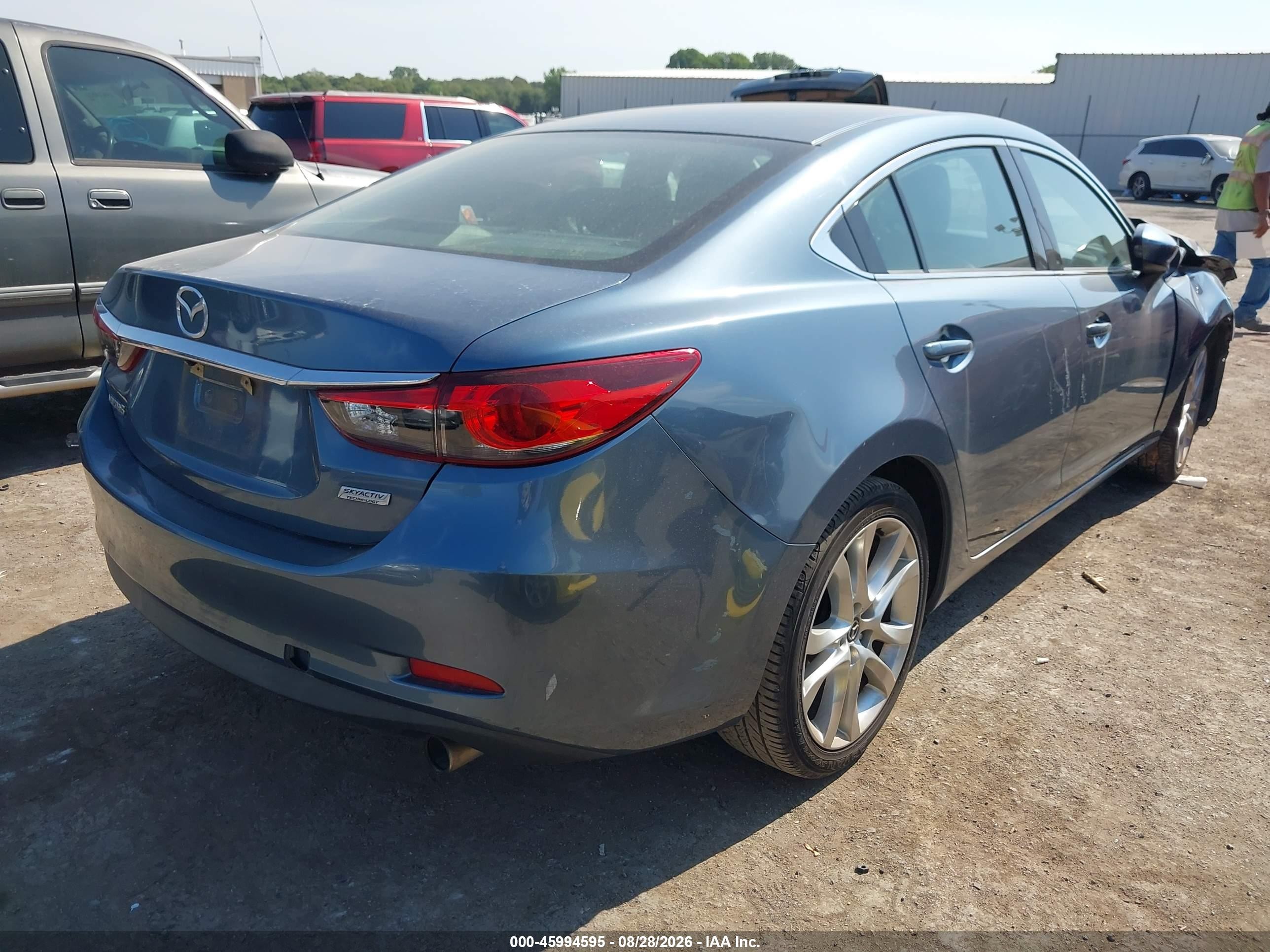 2014 Mazda Mazda6 I Touring Blue vin: JM1GJ1V64E1128886