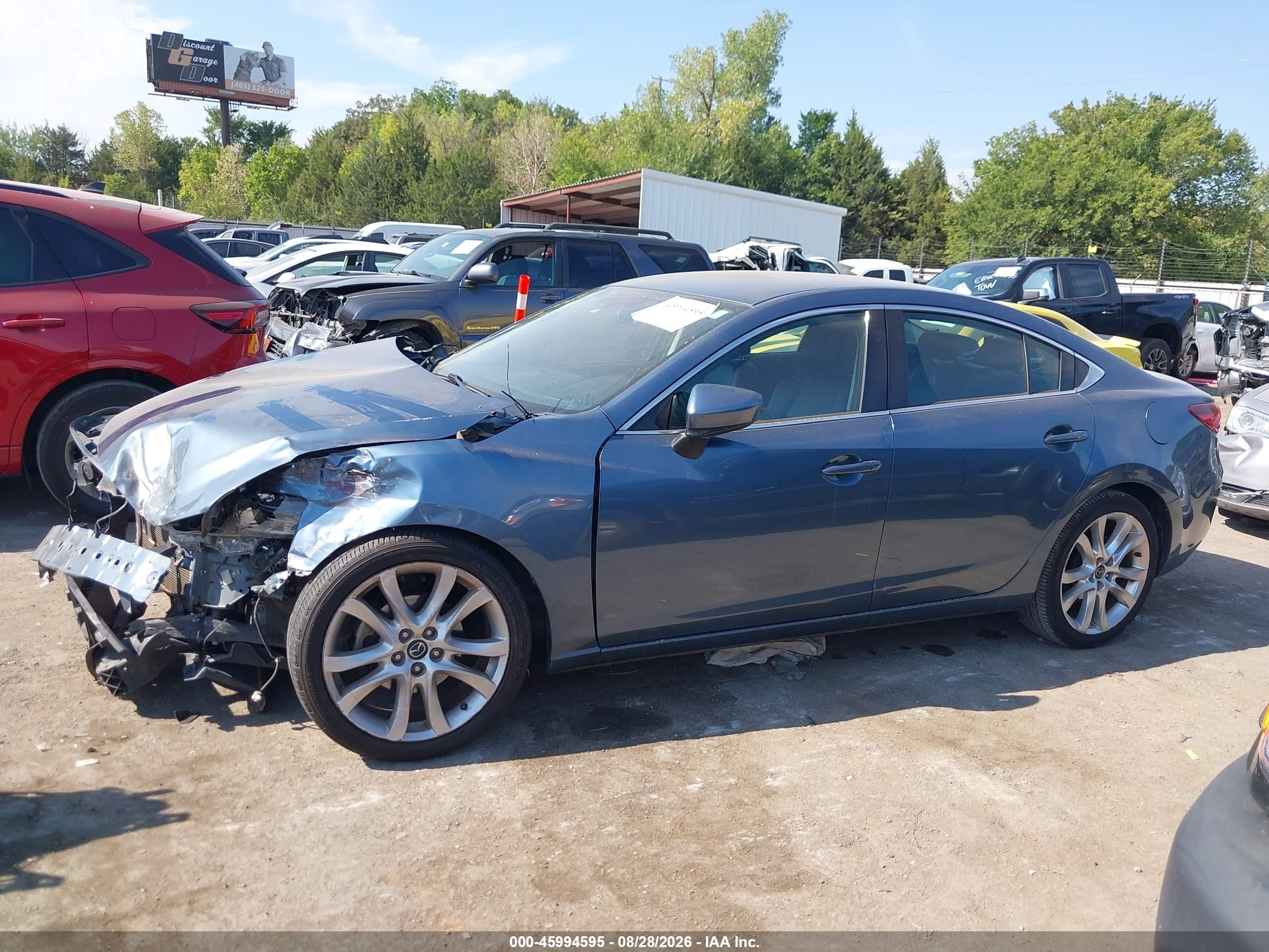 2014 Mazda Mazda6 I Touring Blue vin: JM1GJ1V64E1128886