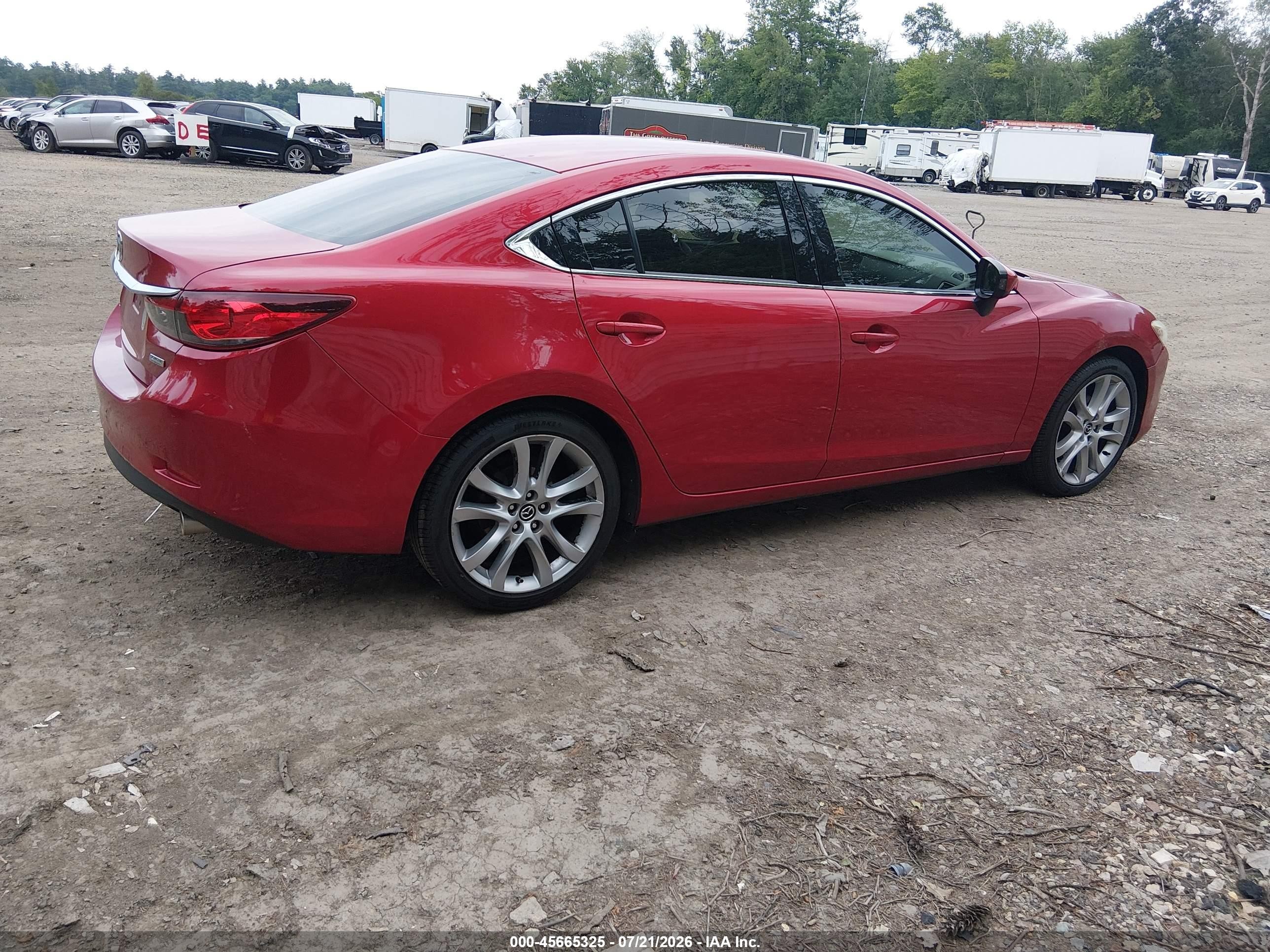 2014 Mazda Mazda6 I Touring Red vin: JM1GJ1V64E1137135