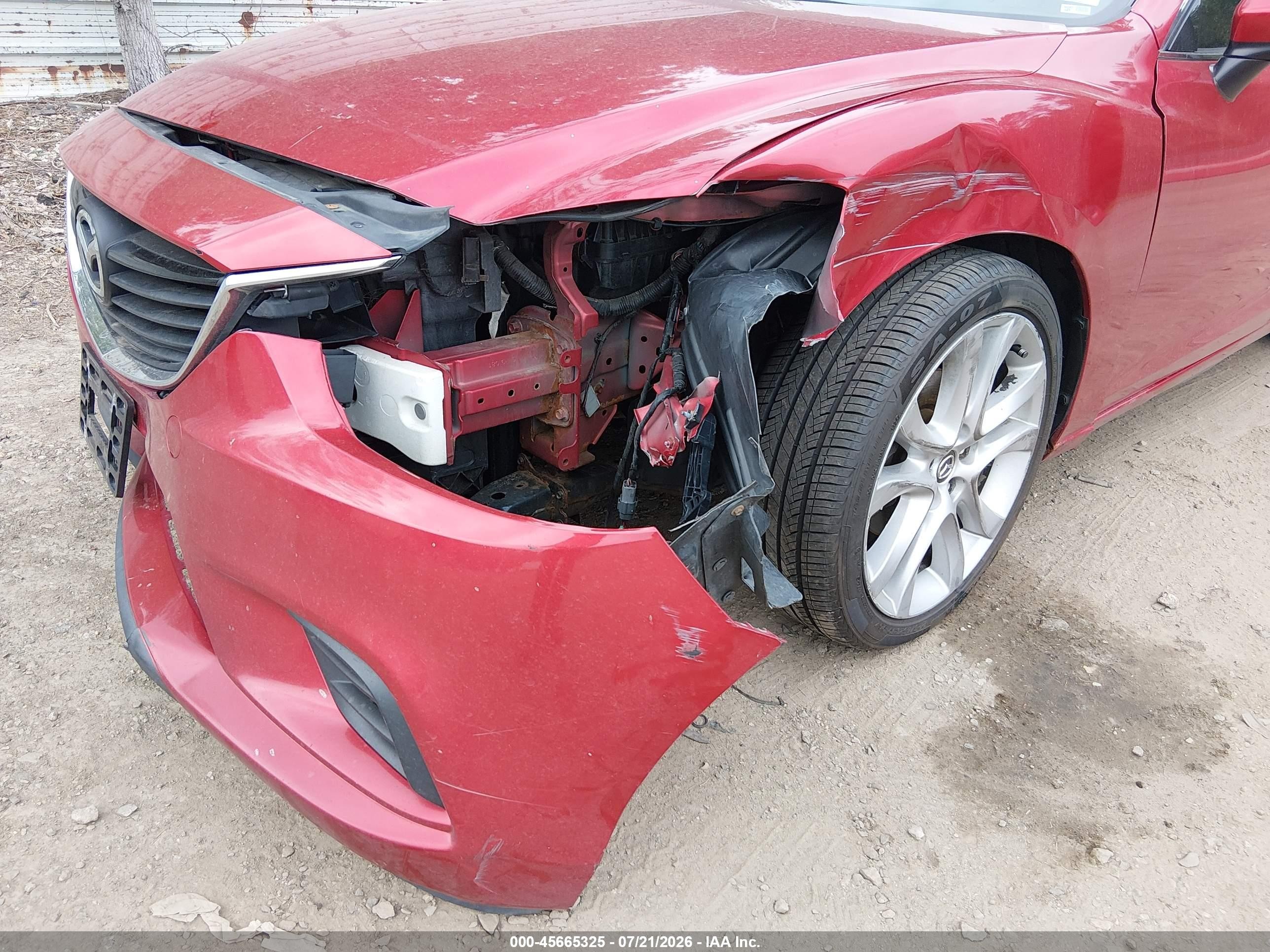 2014 Mazda Mazda6 I Touring Red vin: JM1GJ1V64E1137135