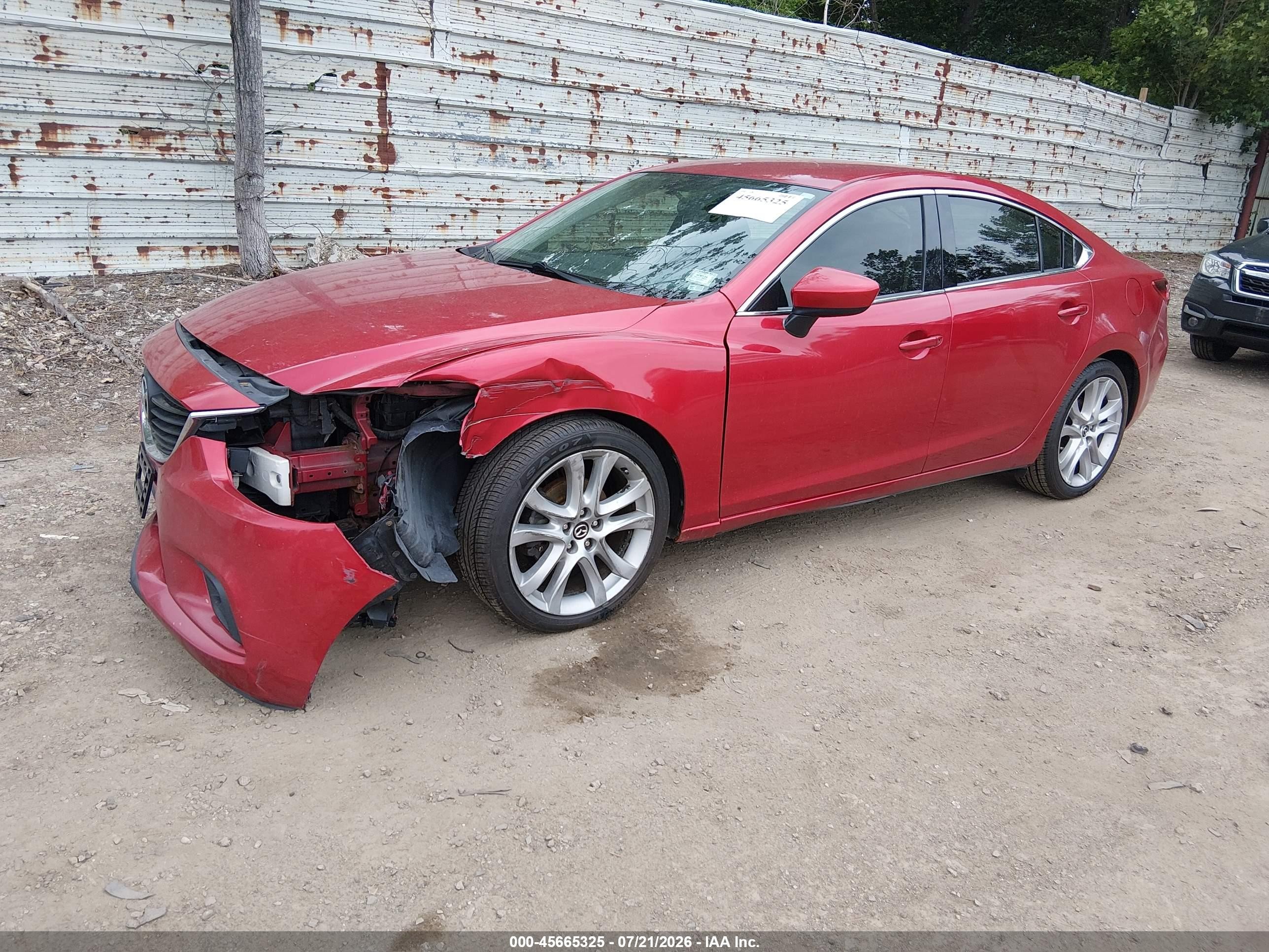 2014 Mazda Mazda6 I Touring Red vin: JM1GJ1V64E1137135