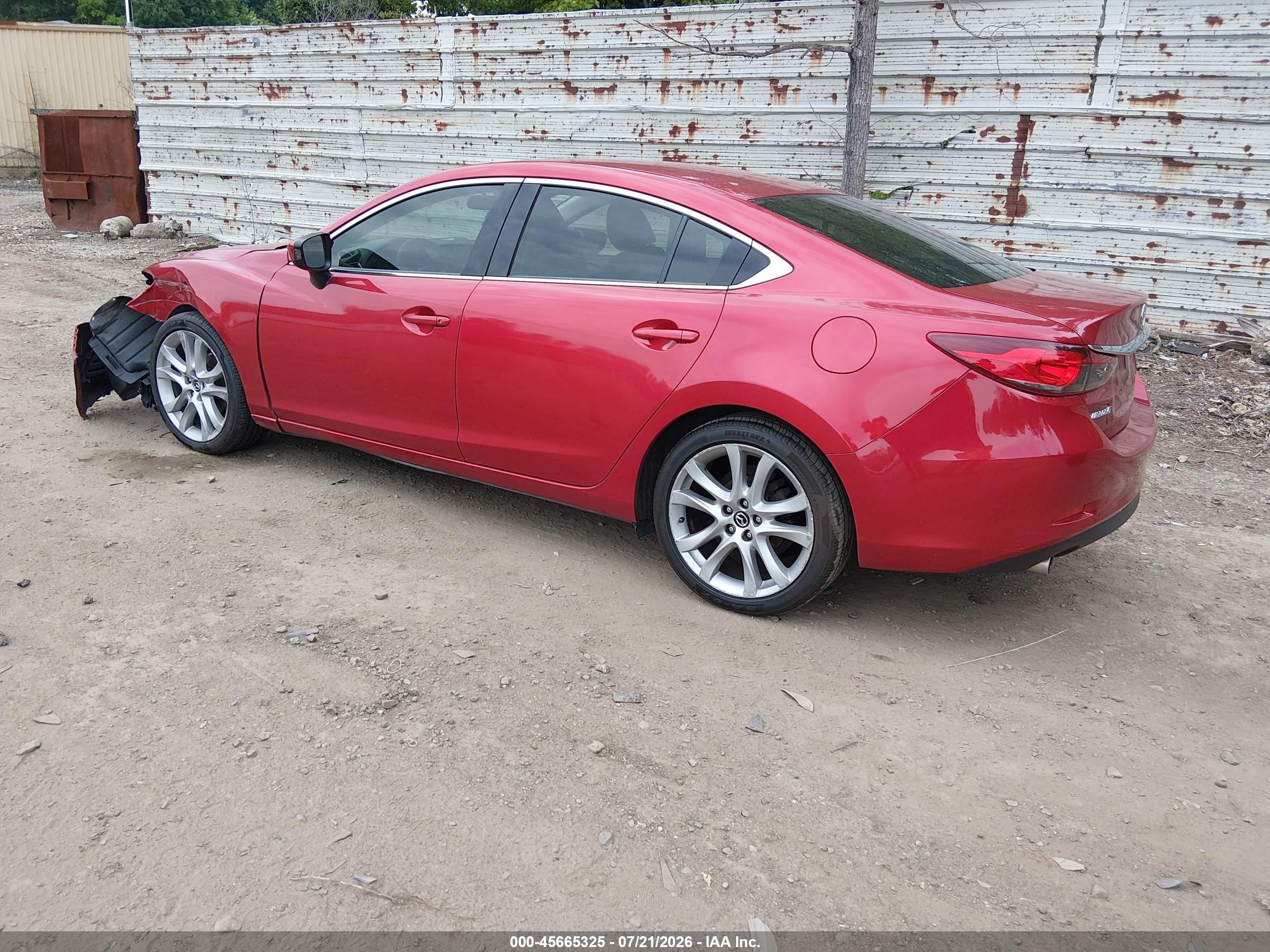2014 Mazda Mazda6 I Touring Red vin: JM1GJ1V64E1137135
