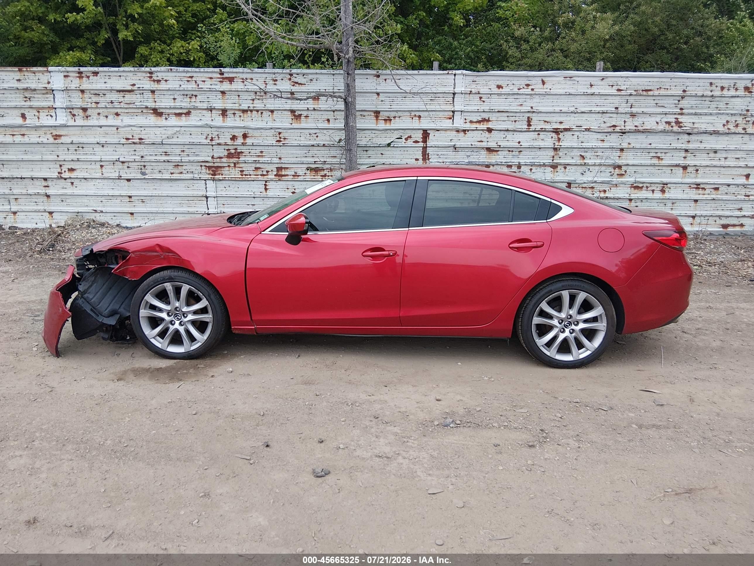 2014 Mazda Mazda6 I Touring Red vin: JM1GJ1V64E1137135