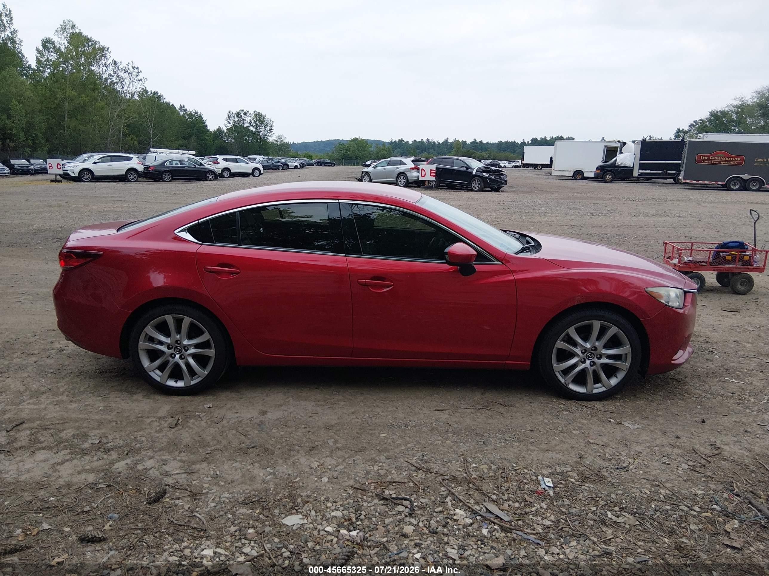 2014 Mazda Mazda6 I Touring Red vin: JM1GJ1V64E1137135