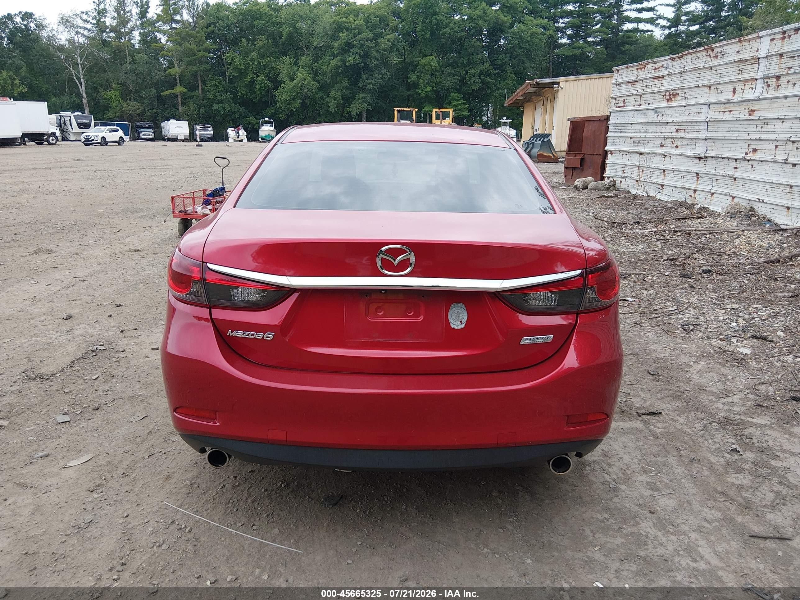 2014 Mazda Mazda6 I Touring Red vin: JM1GJ1V64E1137135