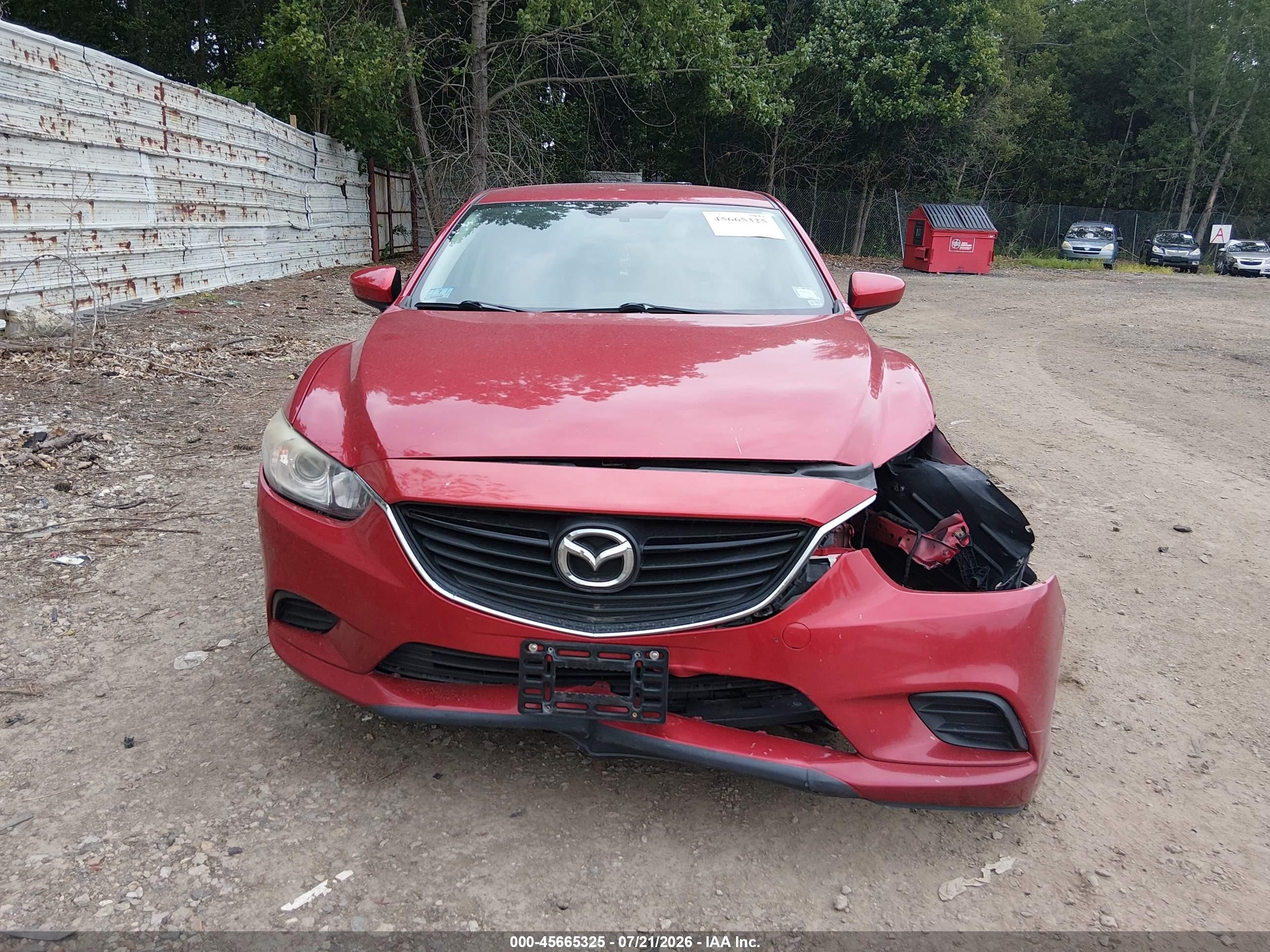 2014 Mazda Mazda6 I Touring Red vin: JM1GJ1V64E1137135