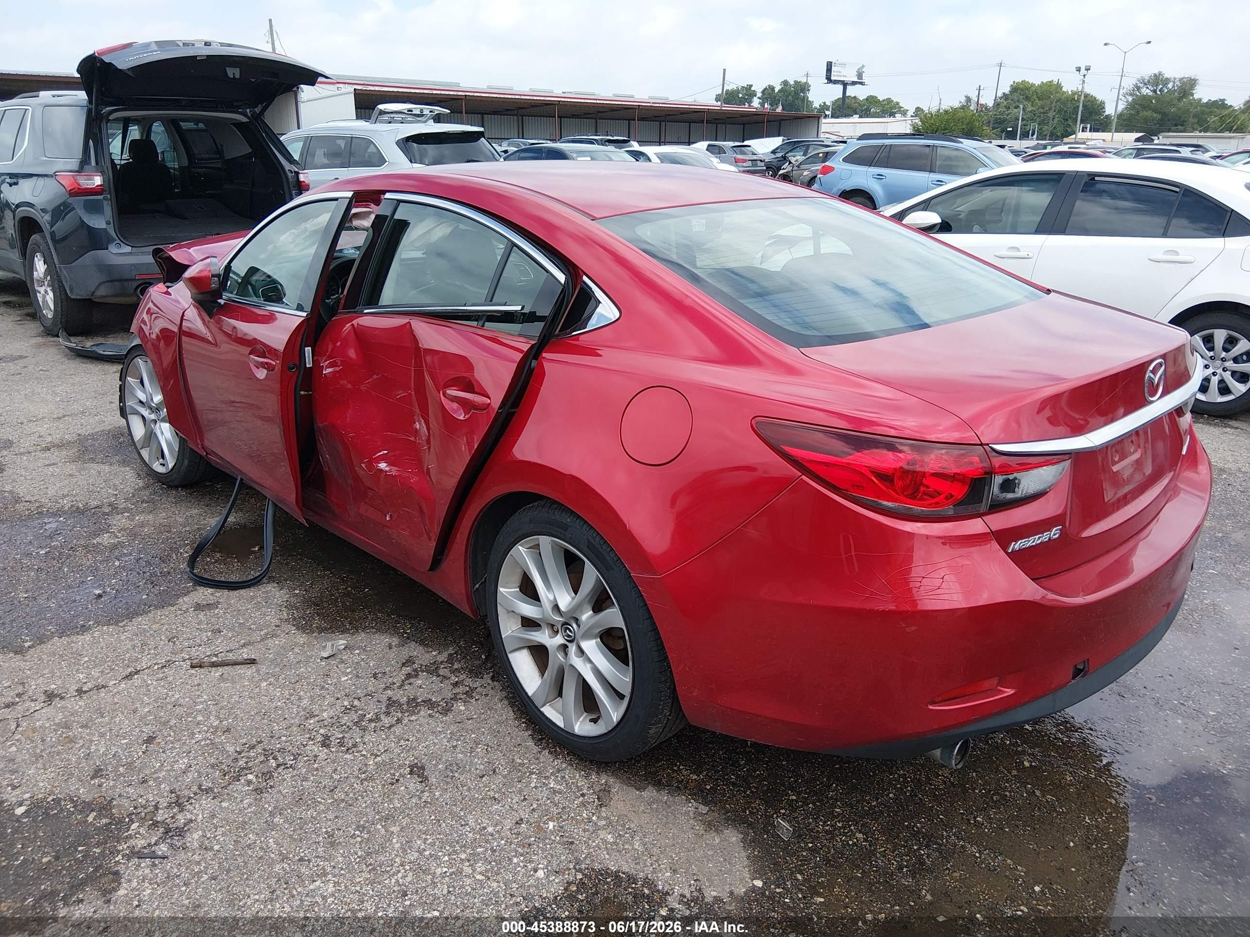 2014 Mazda Mazda6 I Touring Red vin: JM1GJ1V64E1153402