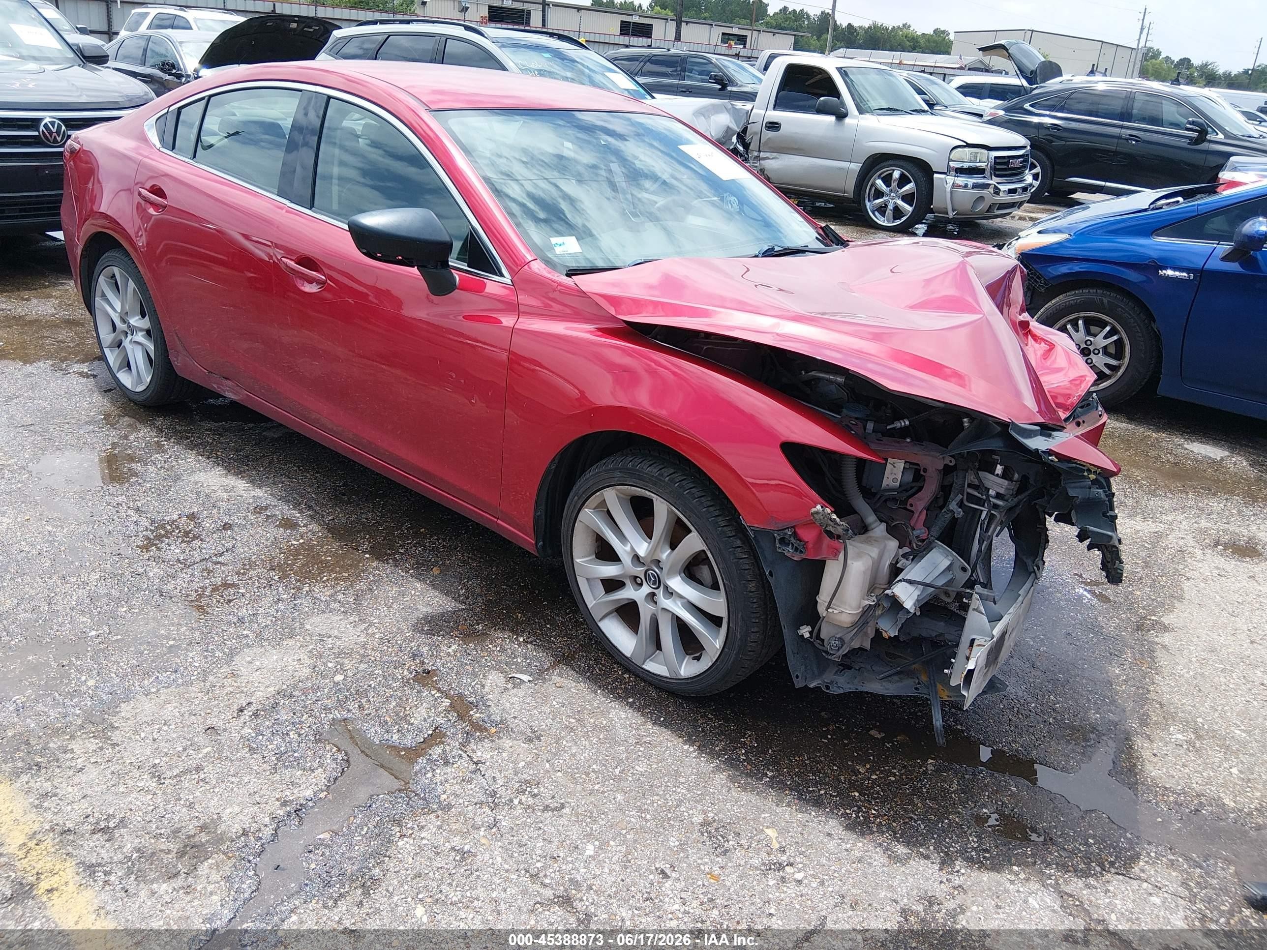 2014 Mazda Mazda6 I Touring Red vin: JM1GJ1V64E1153402