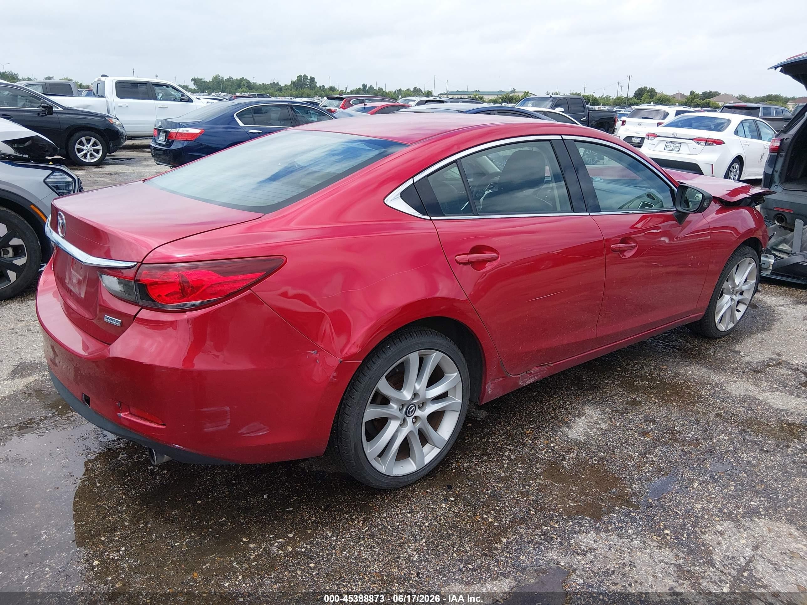 2014 Mazda Mazda6 I Touring Red vin: JM1GJ1V64E1153402