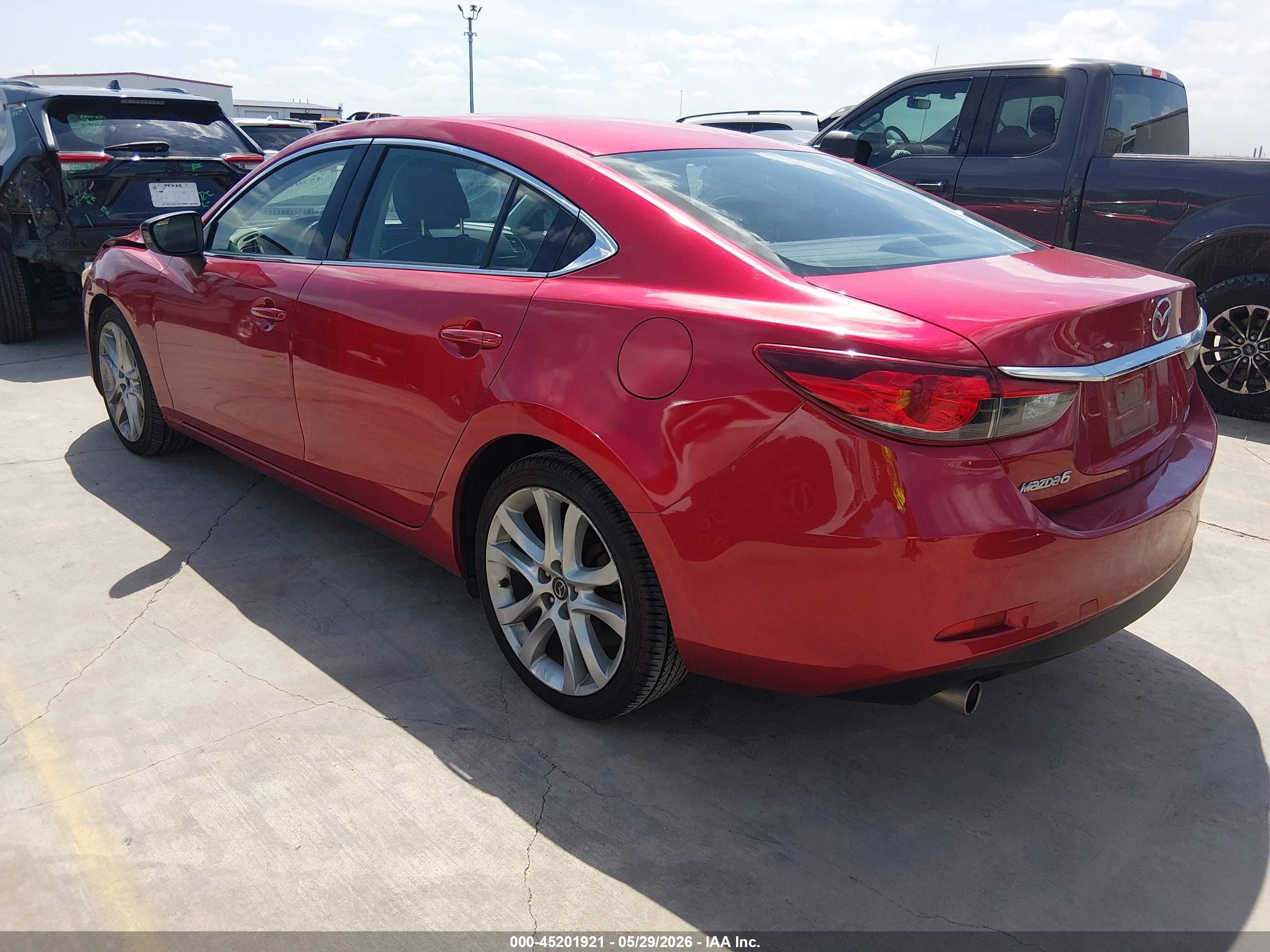 2014 Mazda Mazda6 I Touring Red vin: JM1GJ1V64E1161547