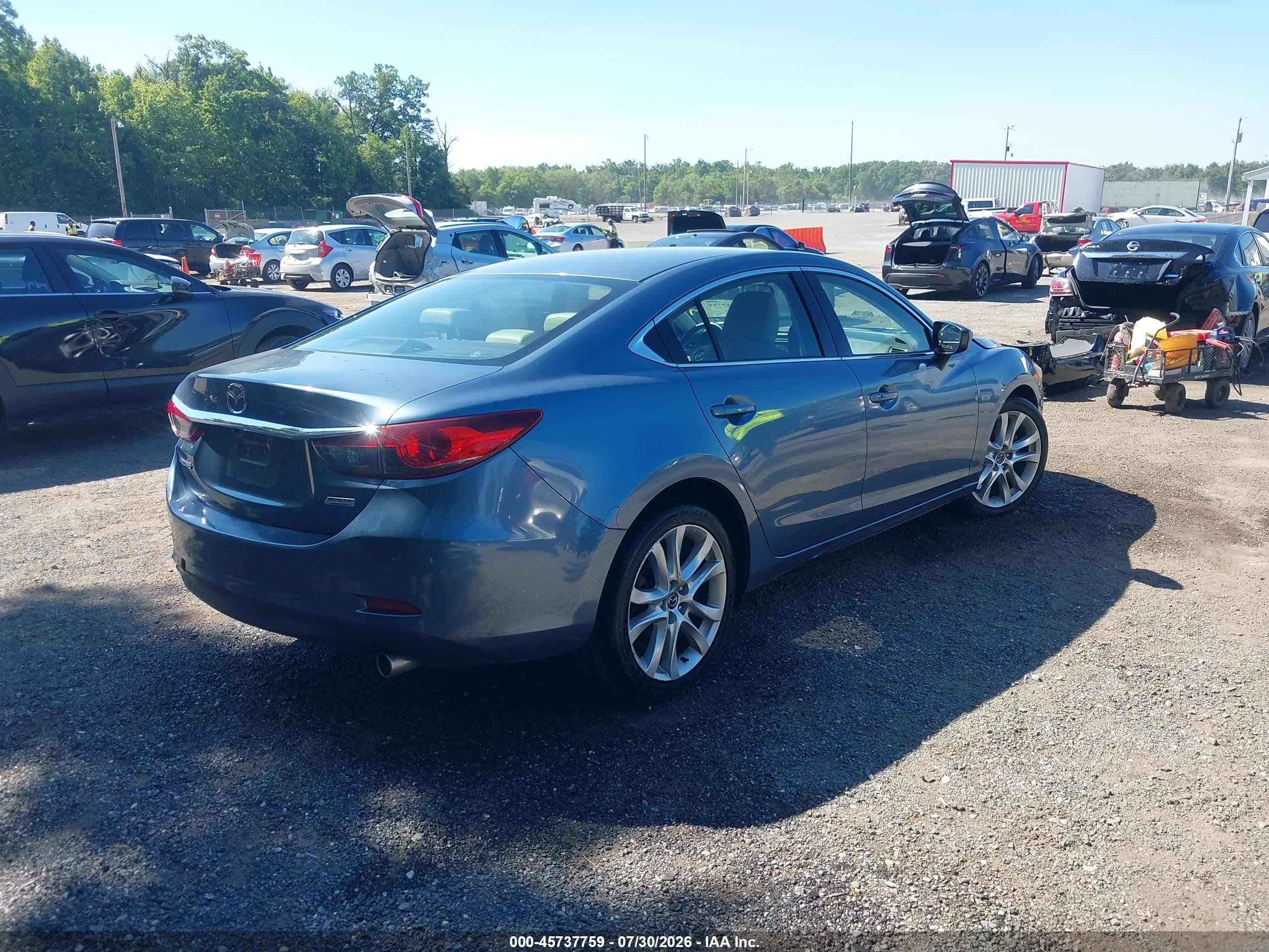 2015 Mazda Mazda6   Blue vin: JM1GJ1V64F1178978