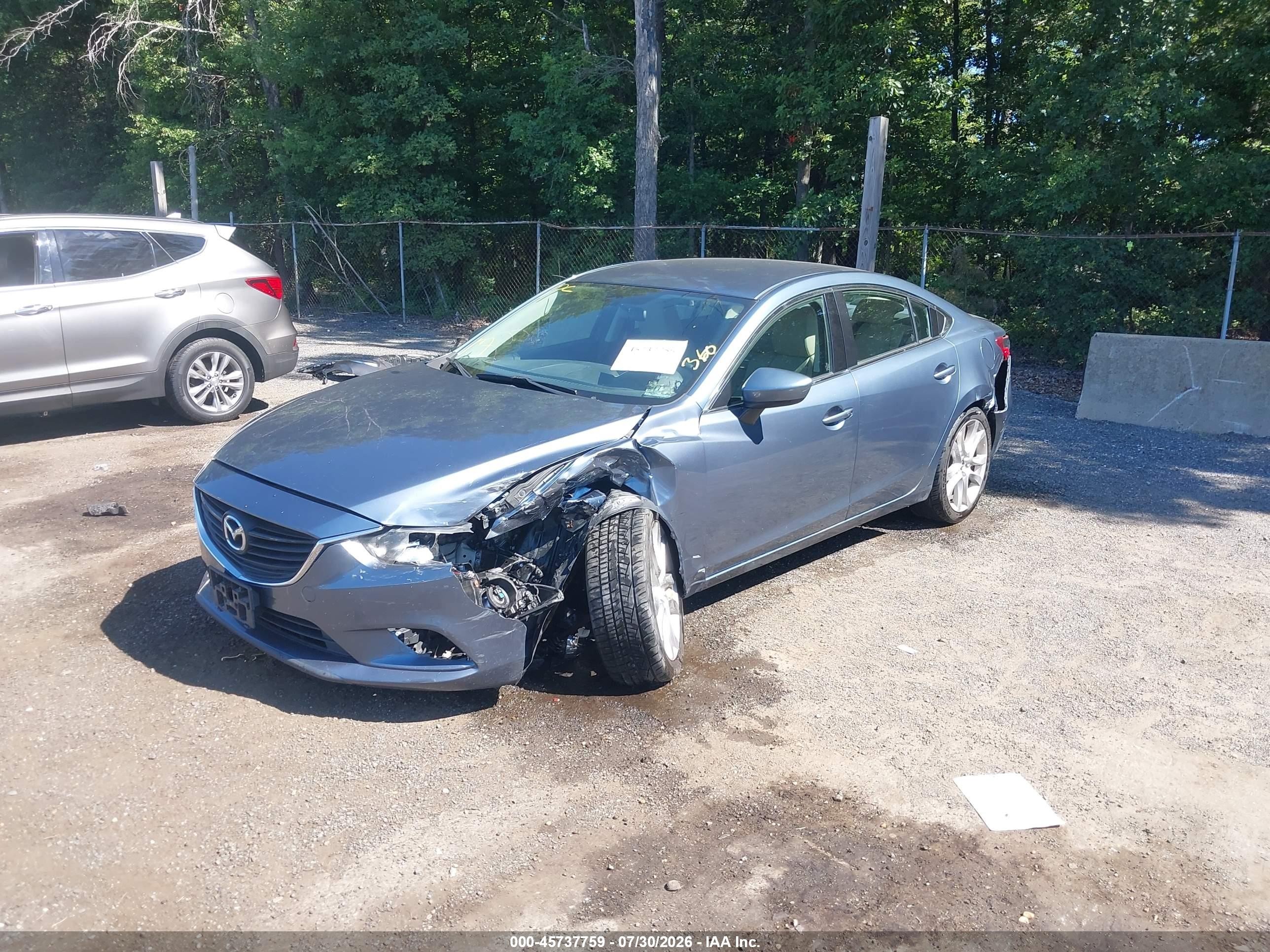 2015 Mazda Mazda6   Blue vin: JM1GJ1V64F1178978