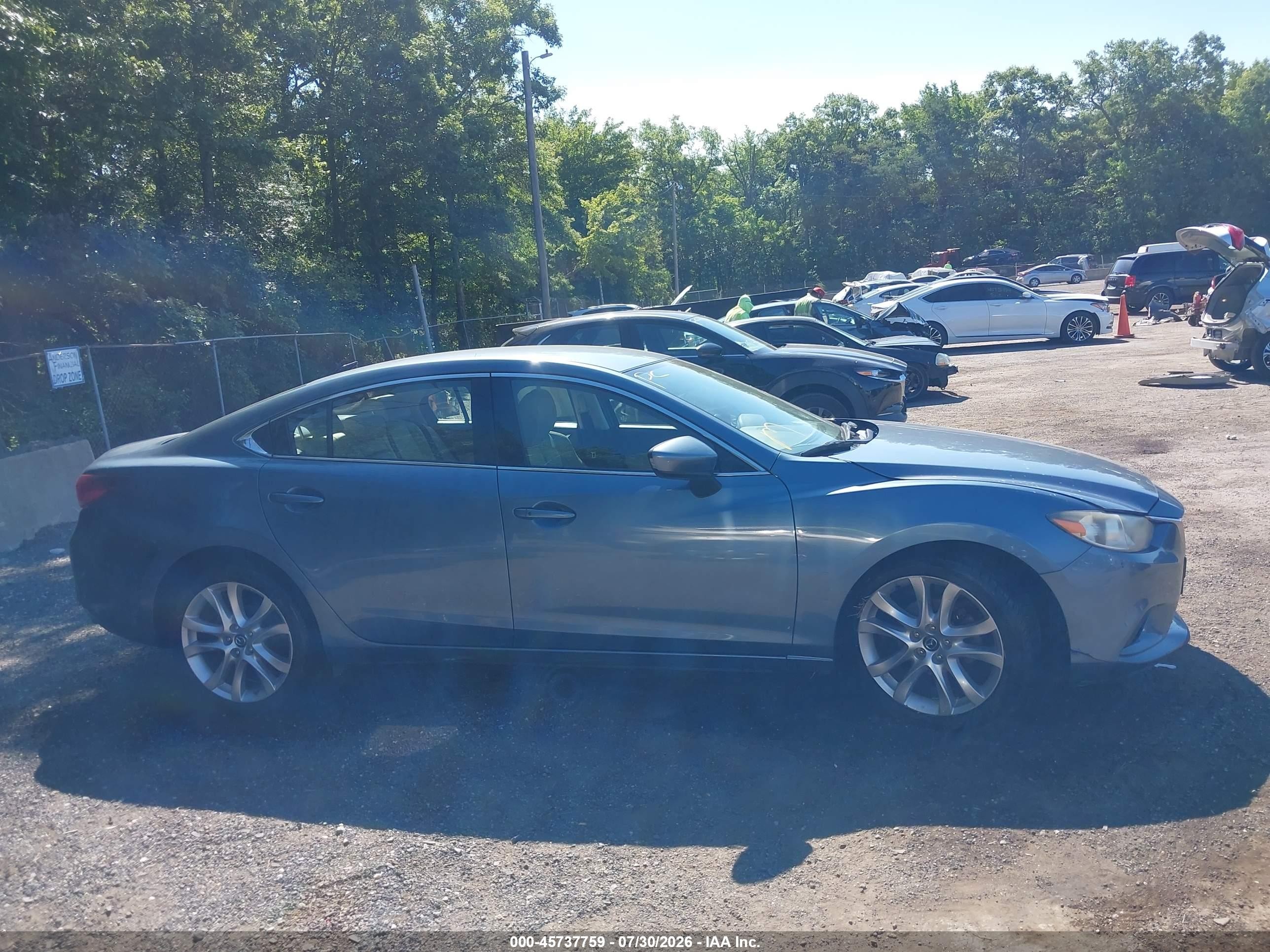 2015 Mazda Mazda6   Blue vin: JM1GJ1V64F1178978