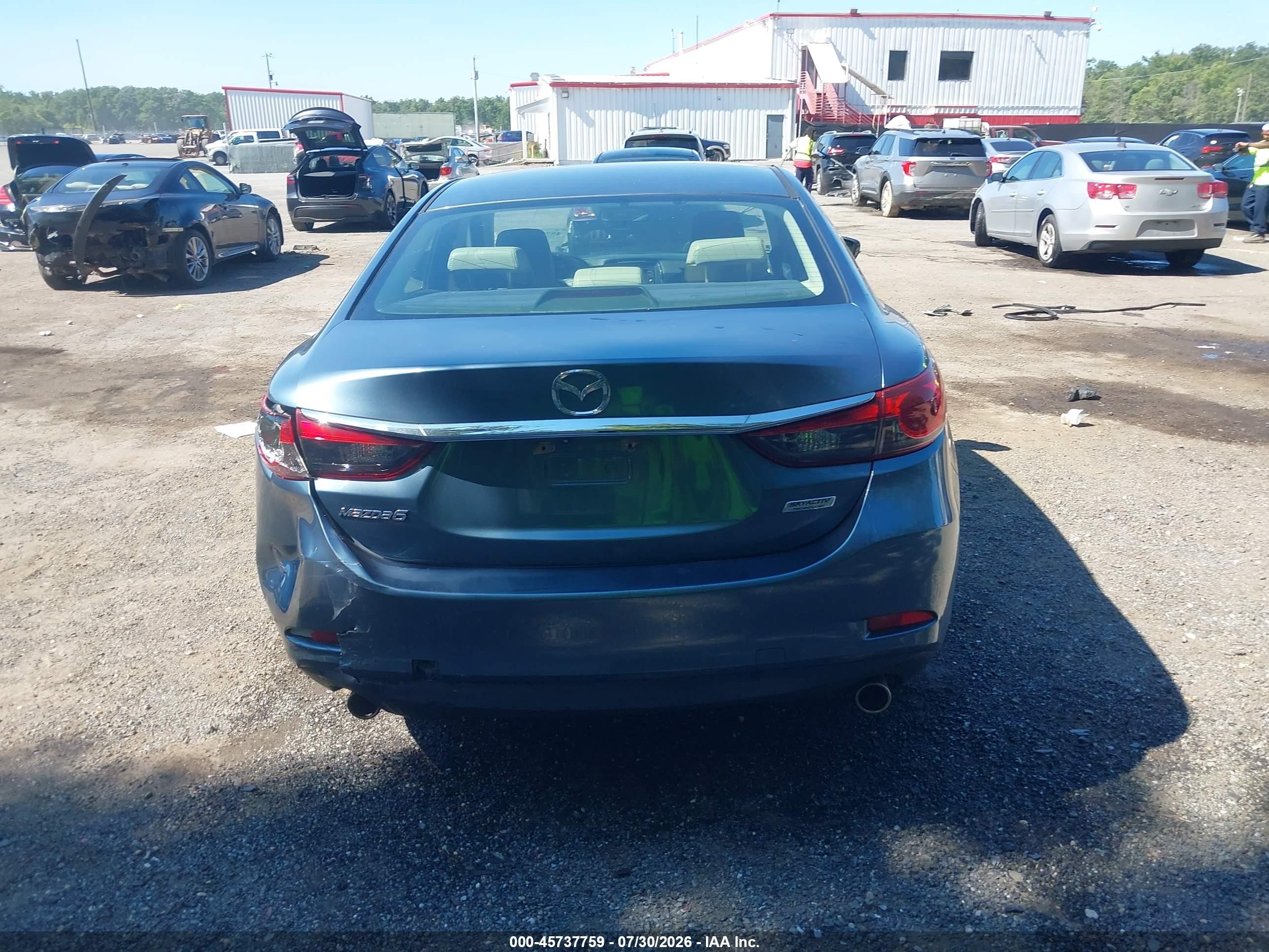 2015 Mazda Mazda6   Blue vin: JM1GJ1V64F1178978