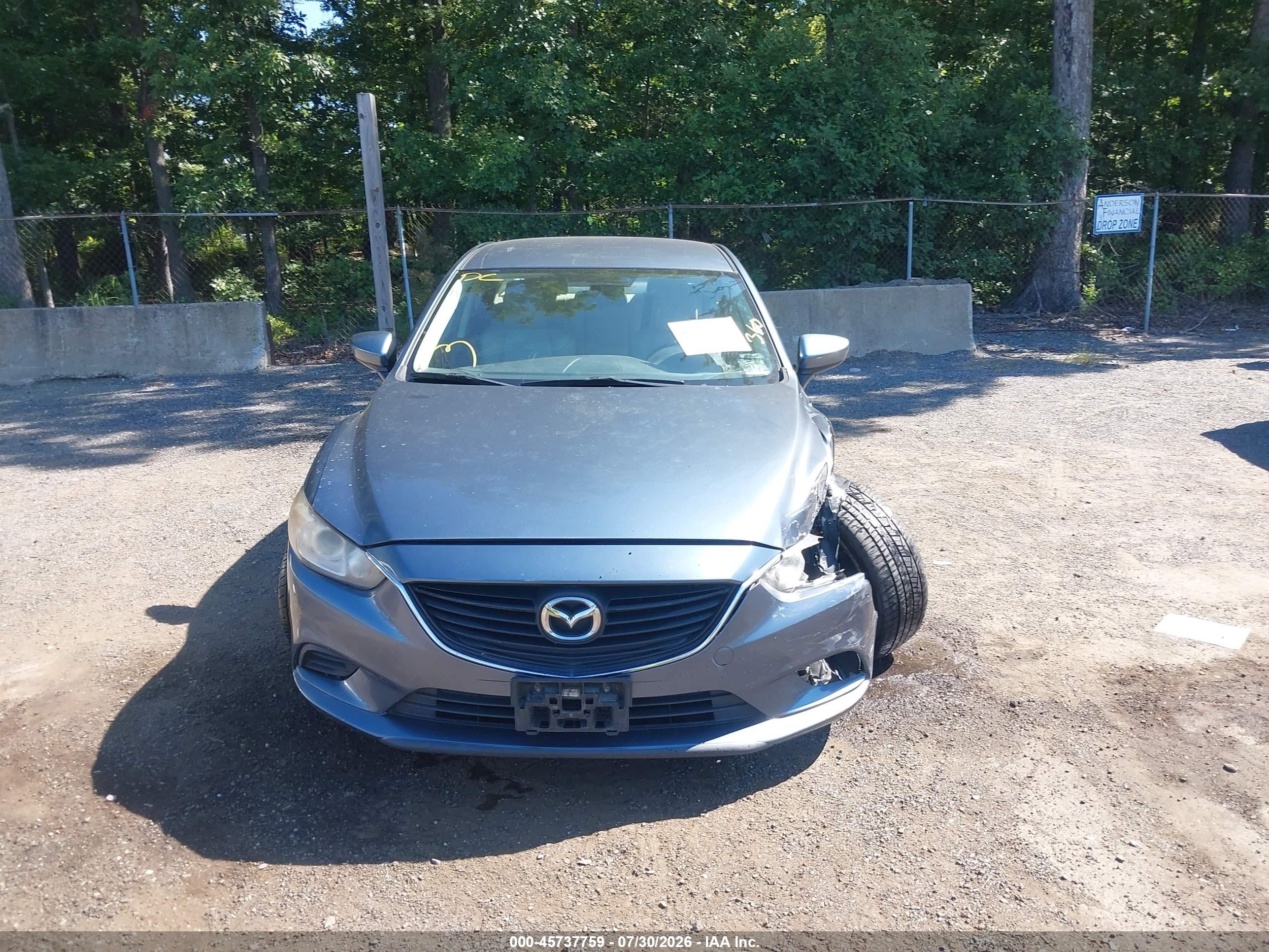 2015 Mazda Mazda6   Blue vin: JM1GJ1V64F1178978
